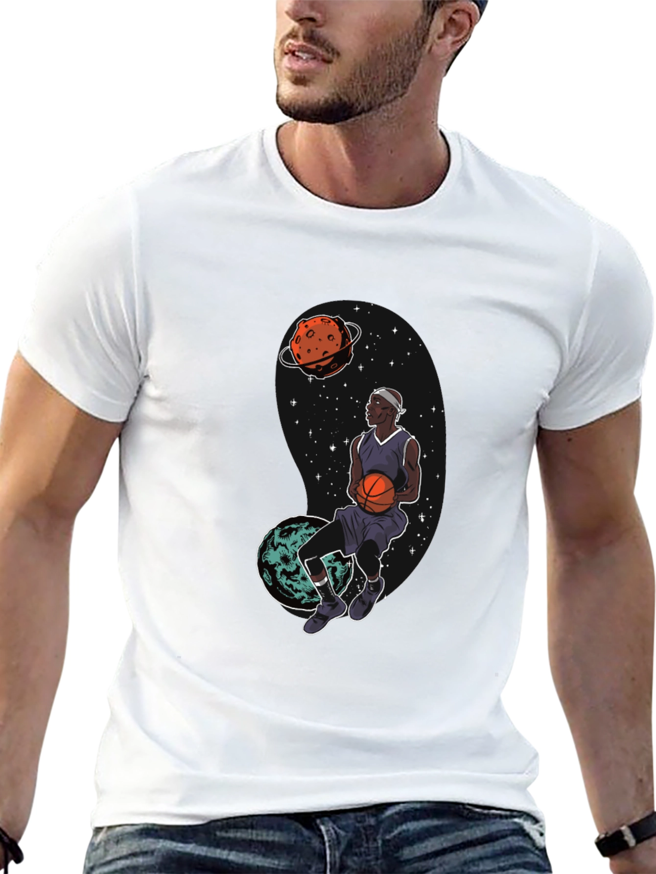 Cosmic Dunk Black Graphic Tee