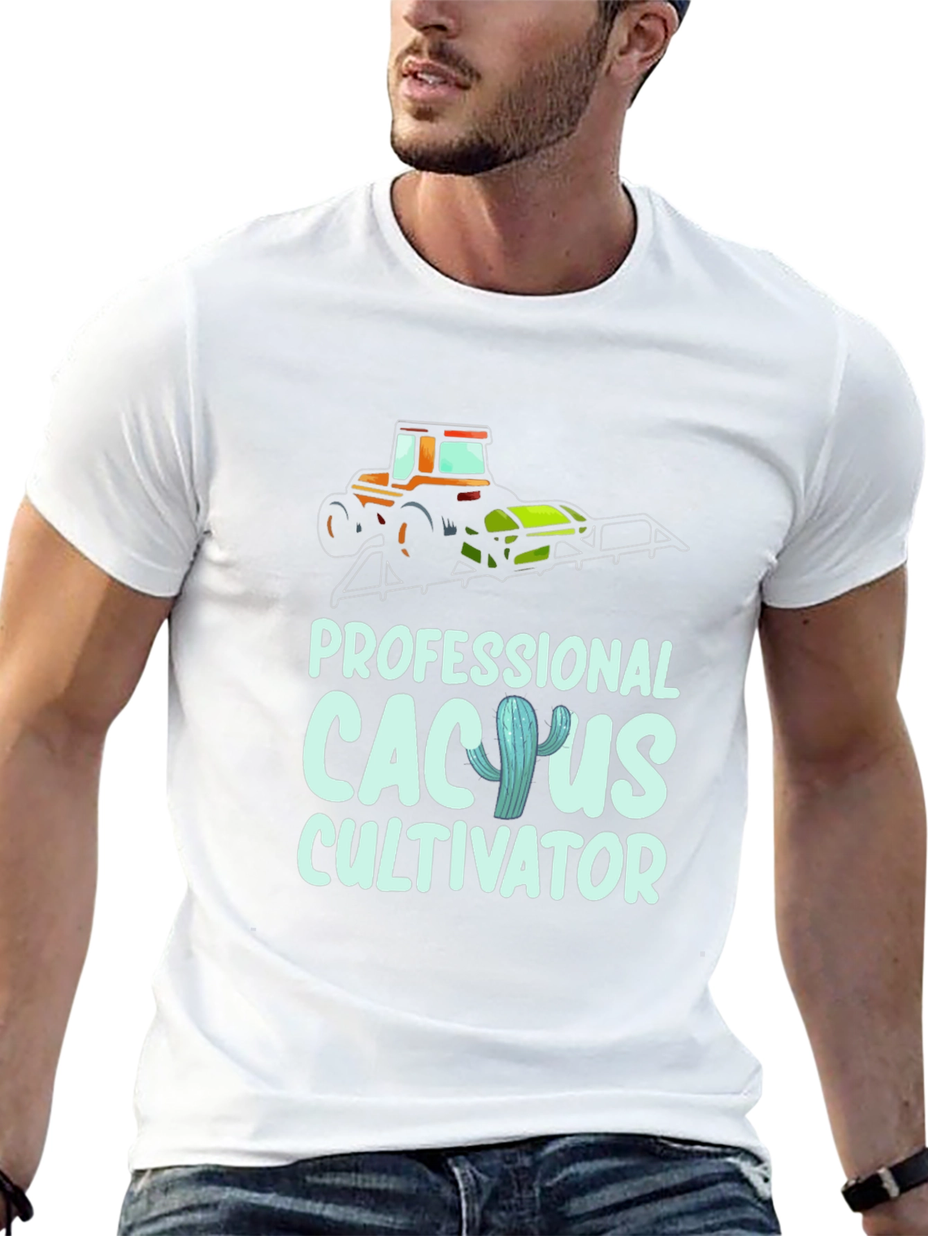 Cactus Cultivator T-Shirt: Professional Farmer Tee