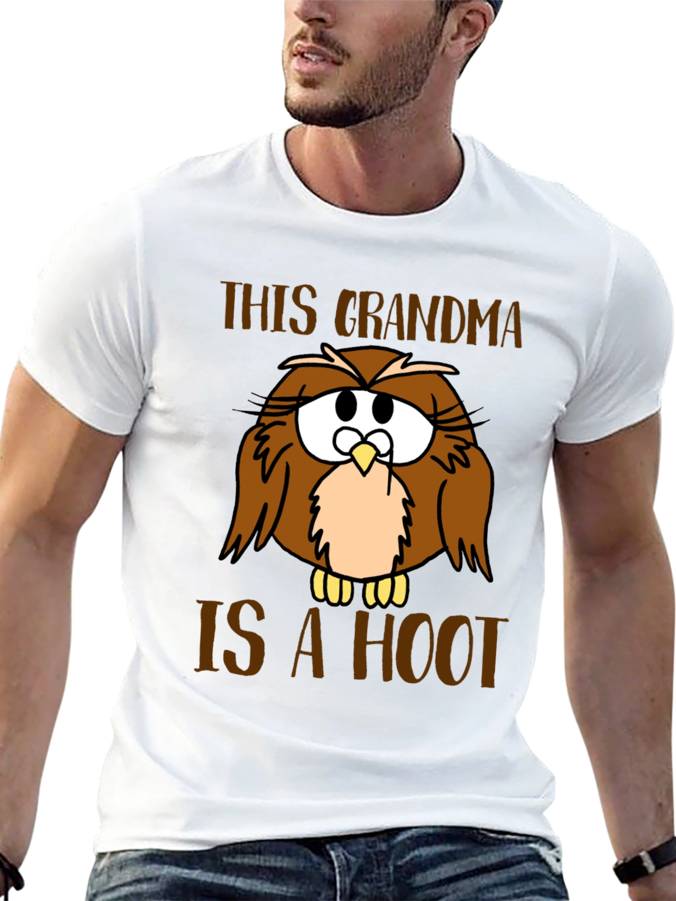 Funny Grandma Owl Graphic T-Shirt