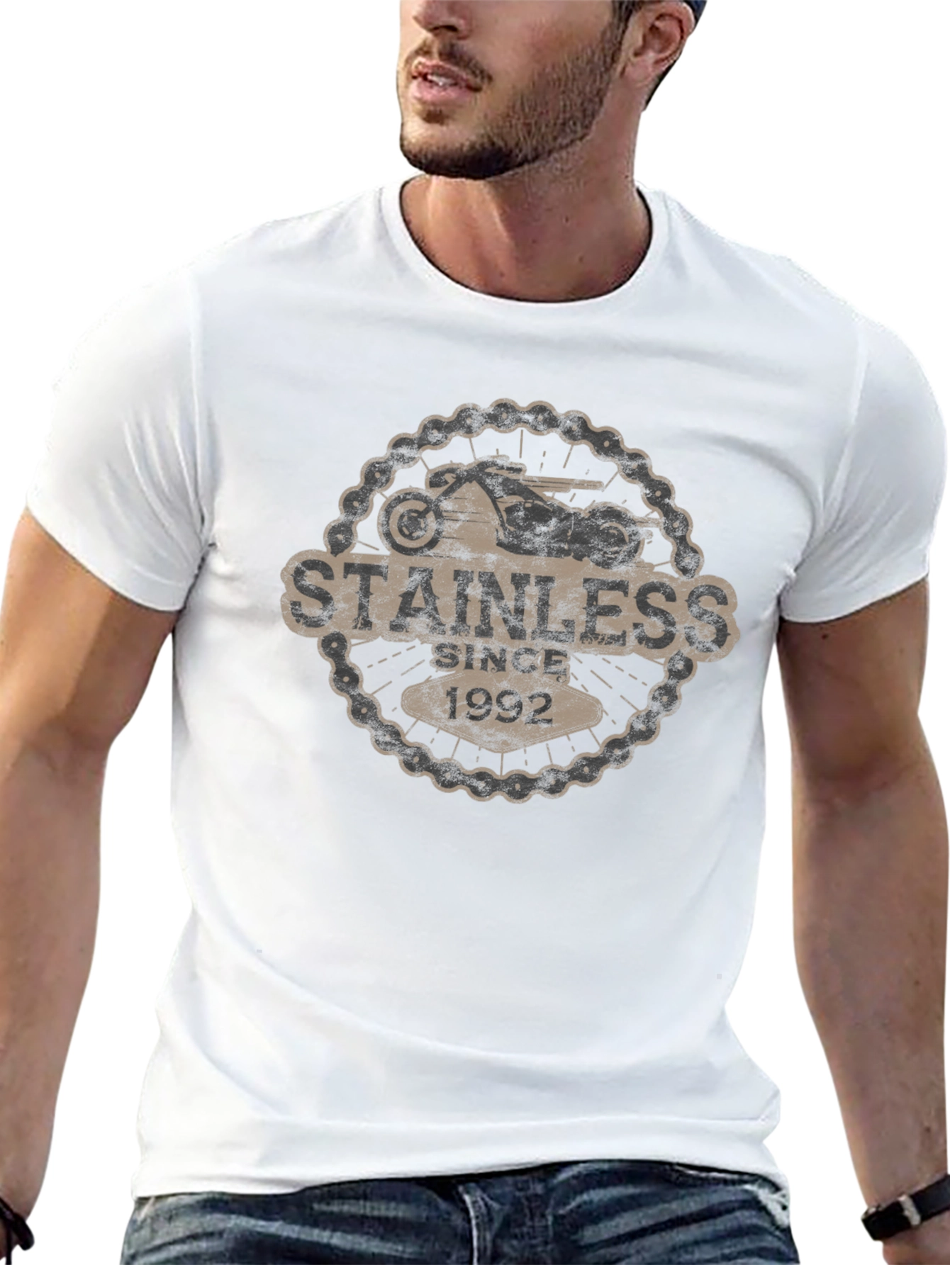 Stainless Since 1992 Motorcycle T-Shirt