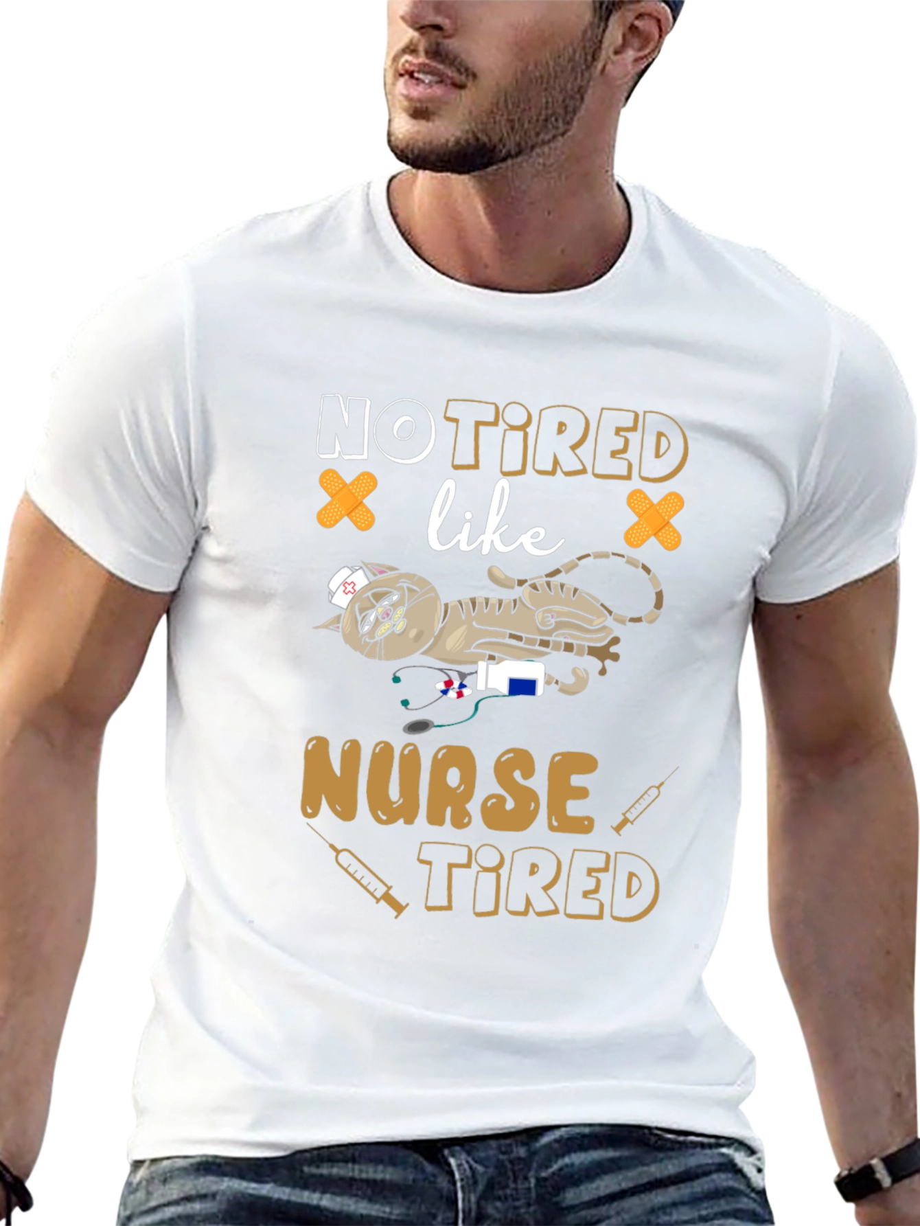 Not Tired Like Nurse Tired Graphic T-Shirt
