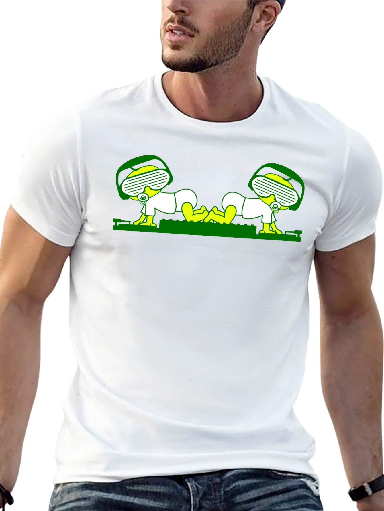 Novelty Graphic T-Shirt - Crawling Astronaut Babies