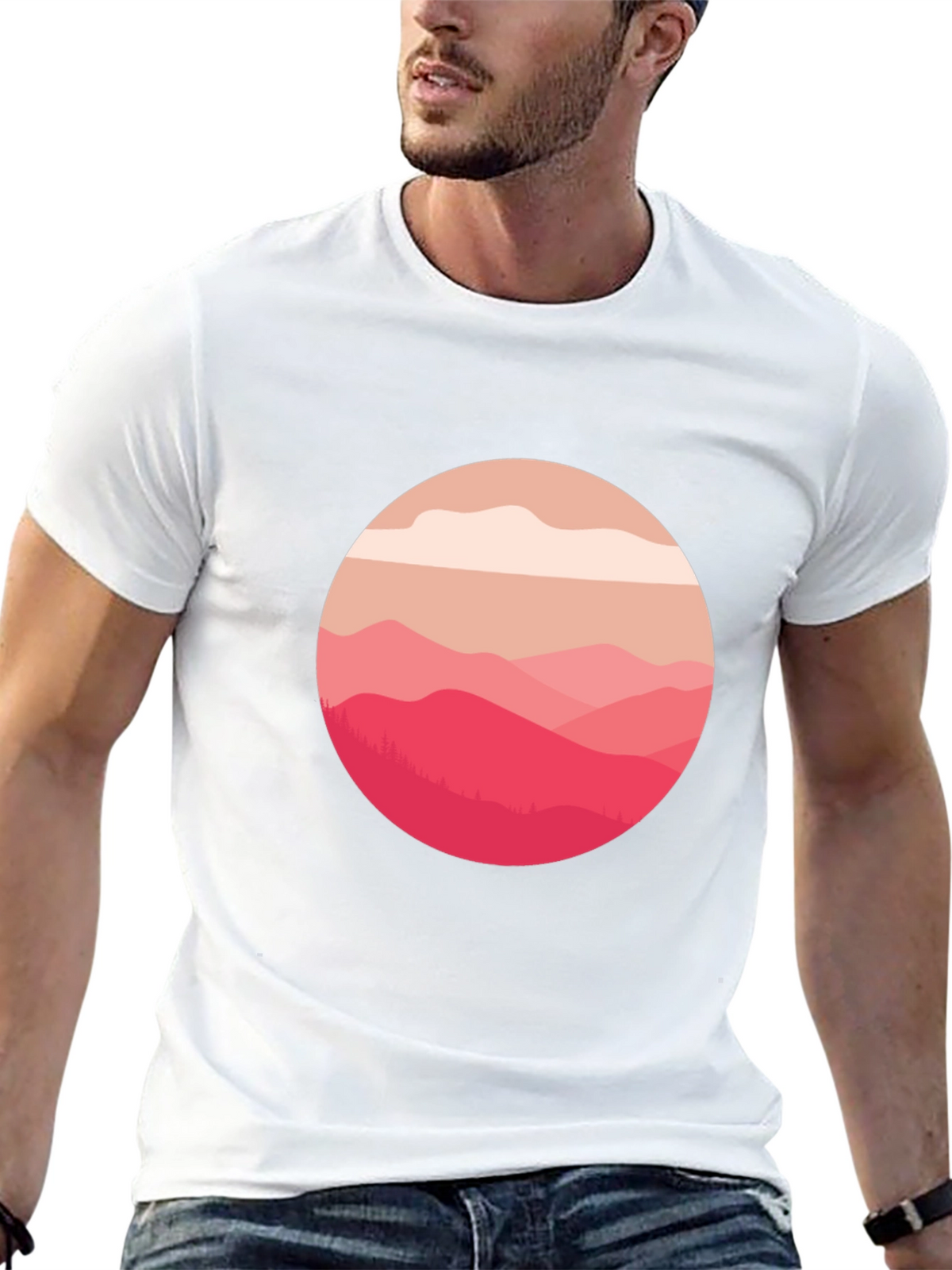 Mountain View Graphic Tee - Soft Cotton Blend