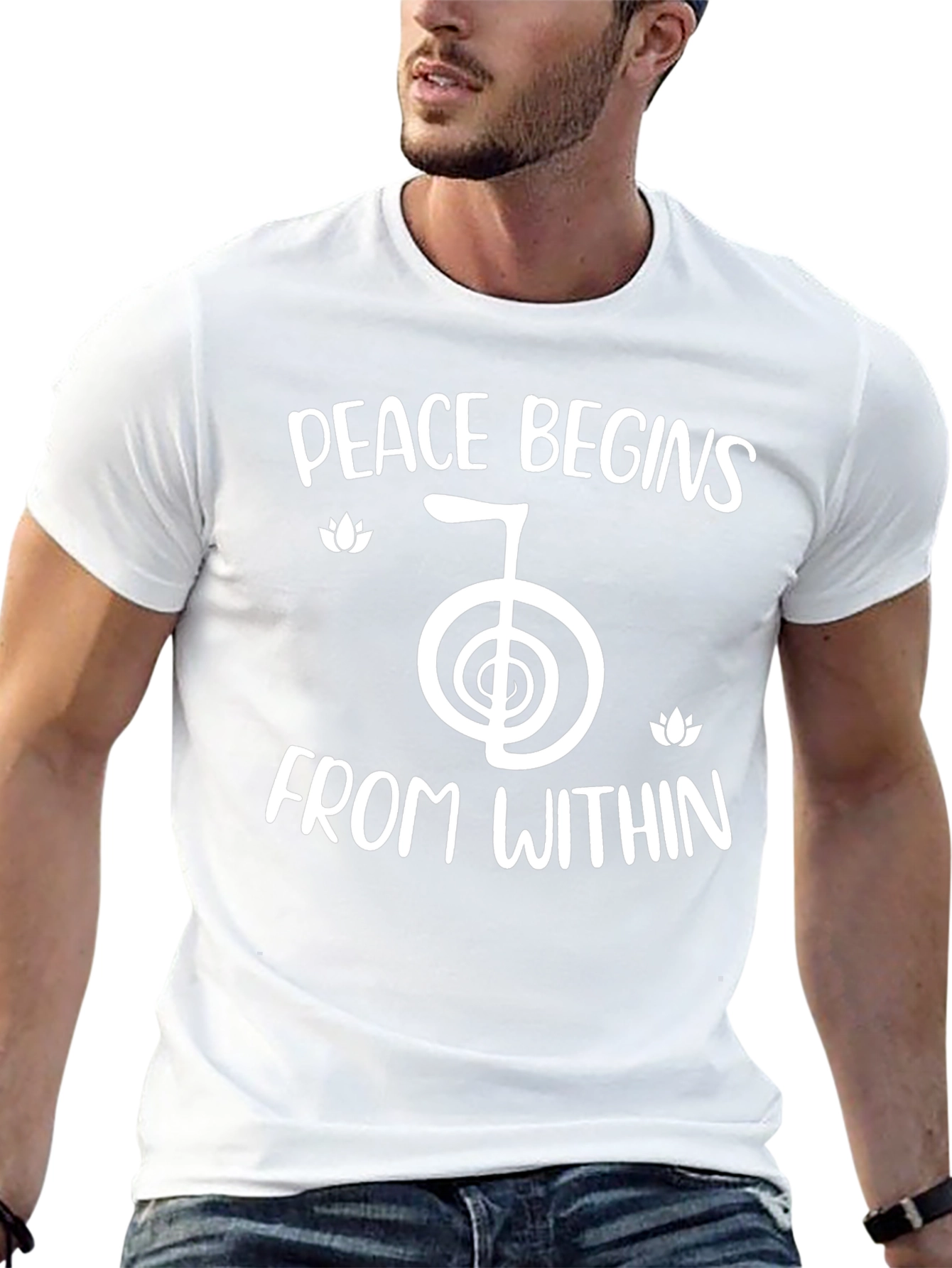 Peace Begins Within Black T-Shirt