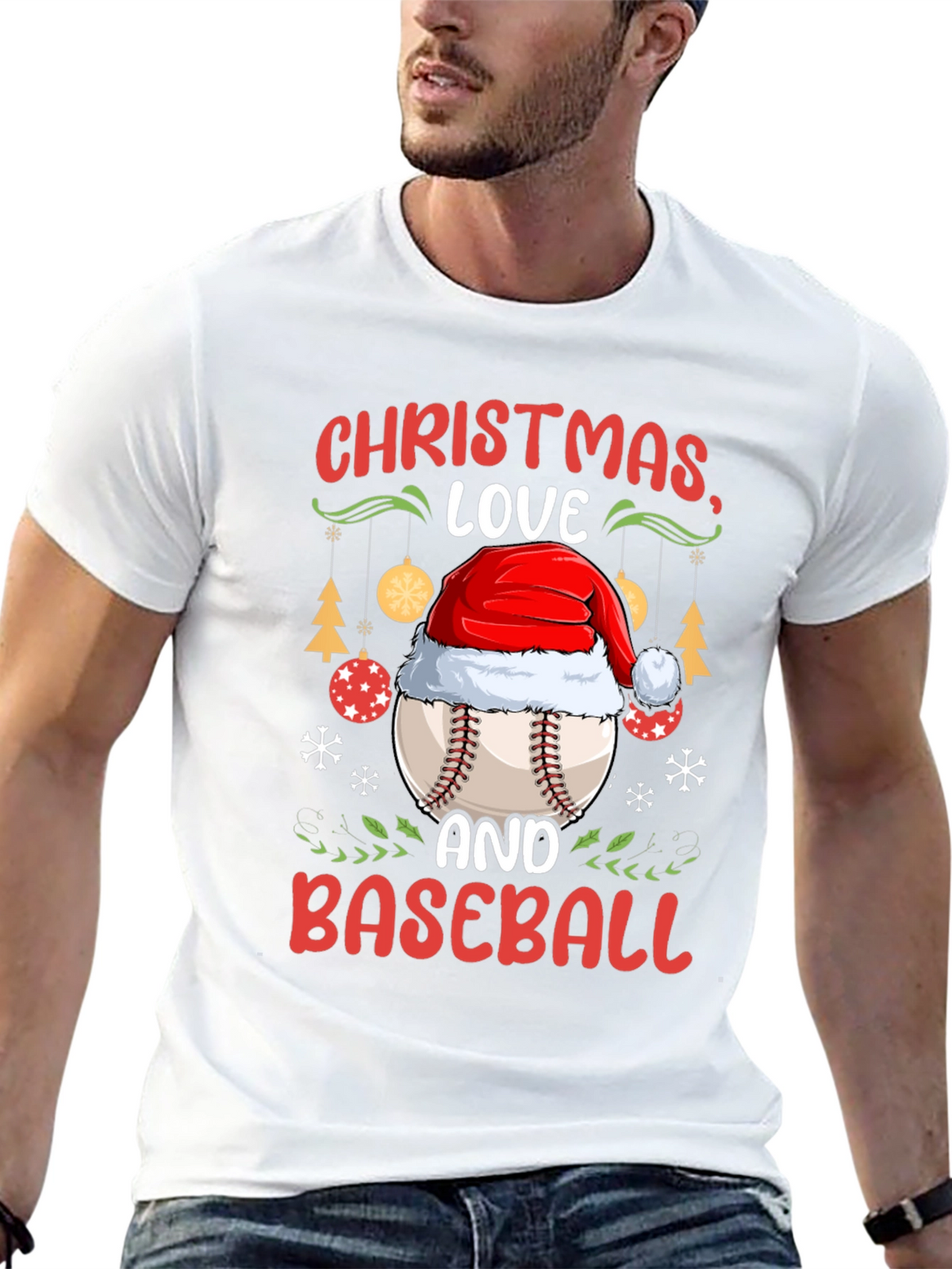 Christmas Baseball T-Shirt