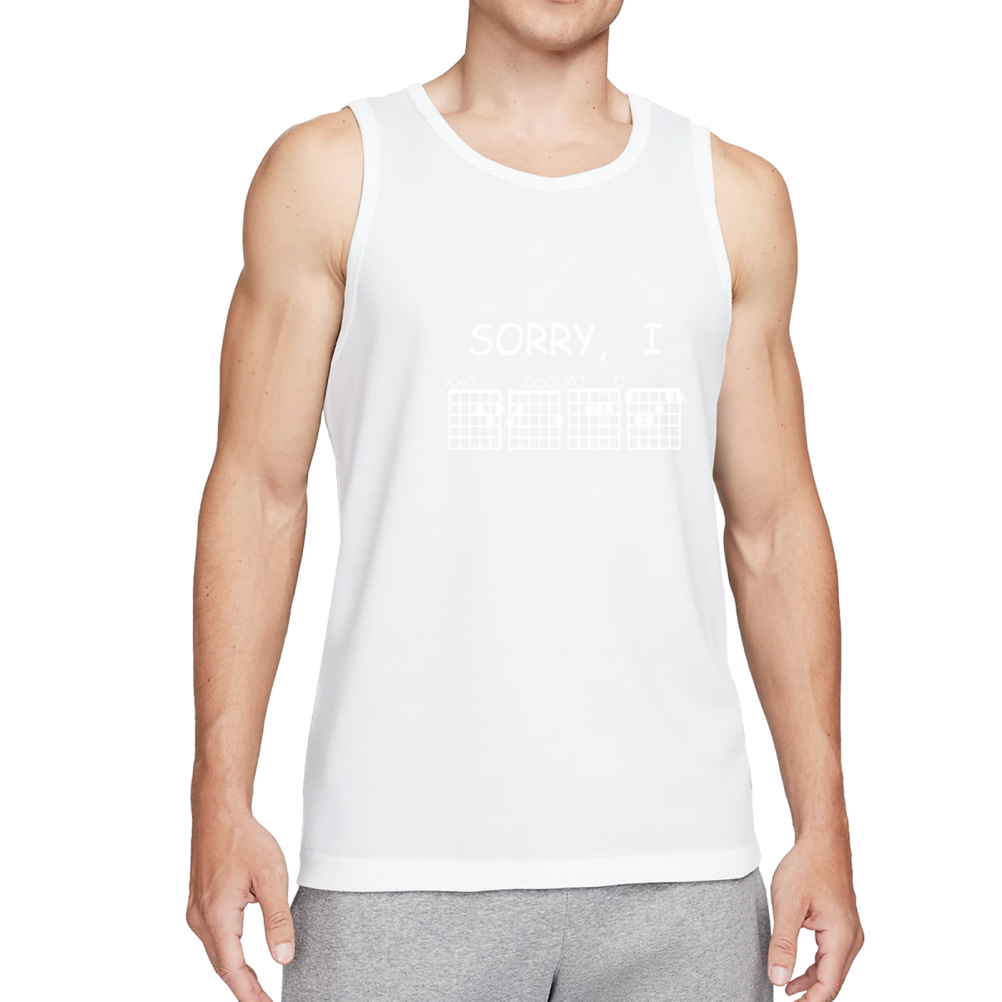 Sorry I Have Guitar Chords Funny Musician Men¡¯s Tank Top