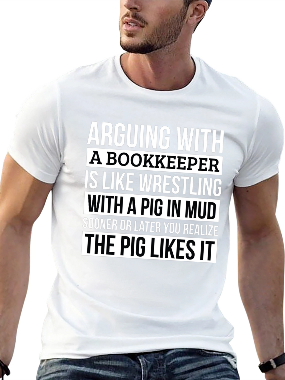 Arguing With a Bookkeeper Graphic Tee