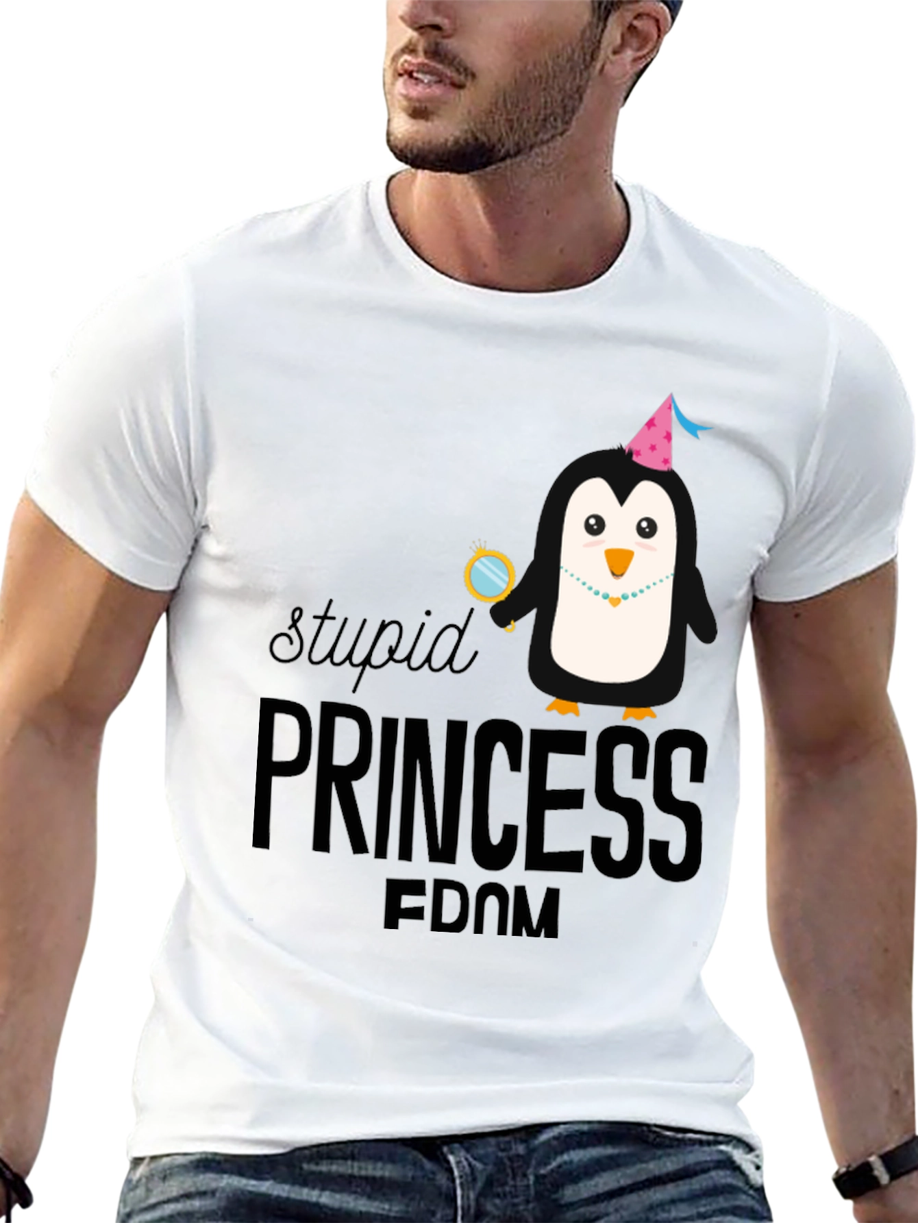 Stupid Princess Penguin Tee - Unisex
