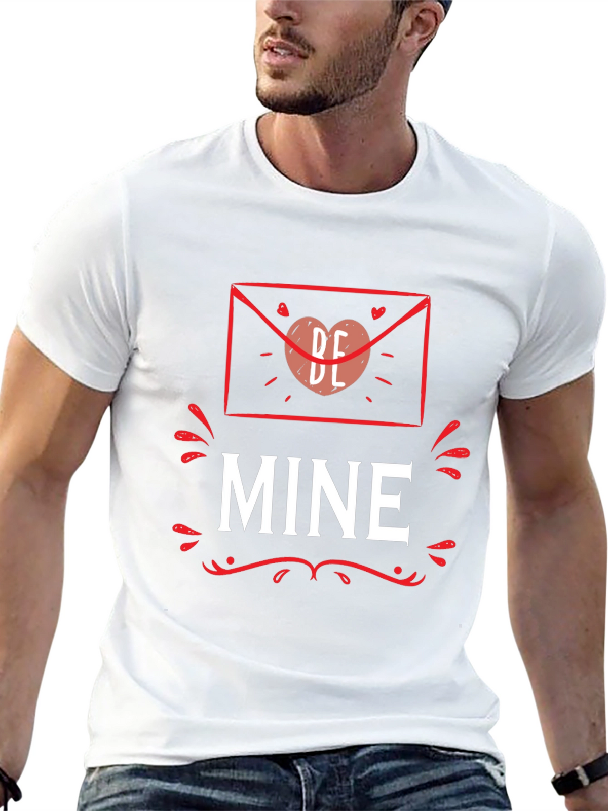 Be Mine Valentines Day Graphic T-Shirt