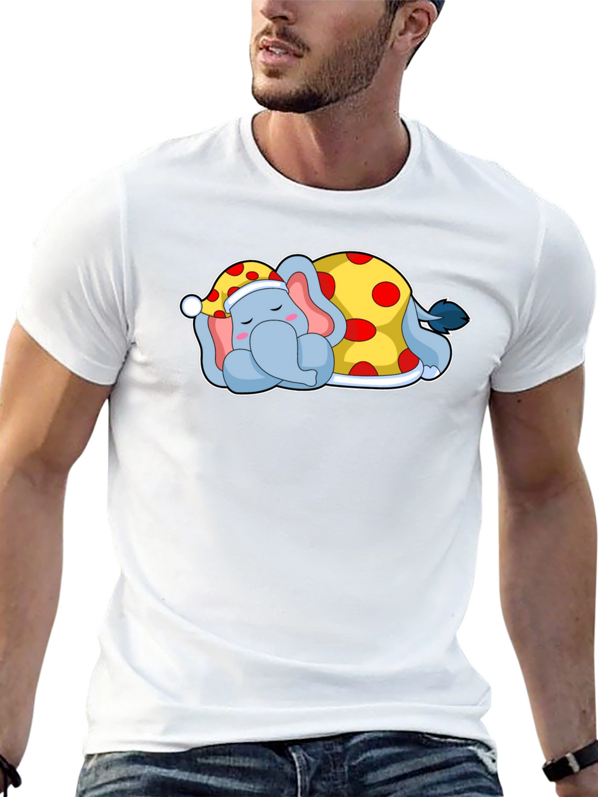 Cute Sleeping Elephant T-Shirt