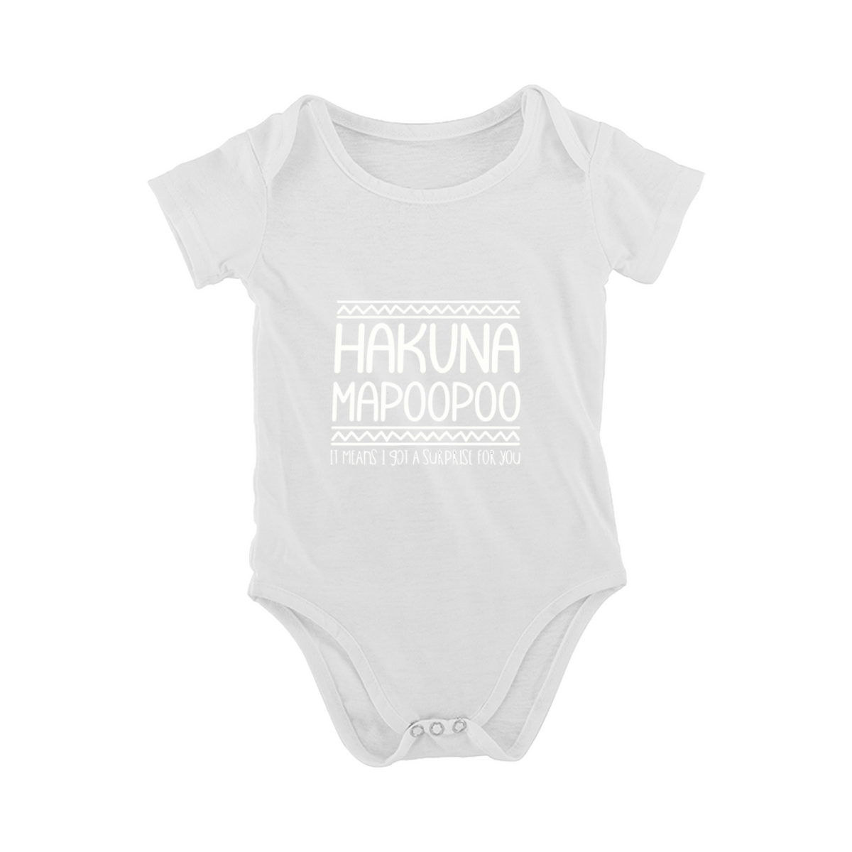 Hakuna Mapoopoo Funny Diaper Surprise Baby Onesie
