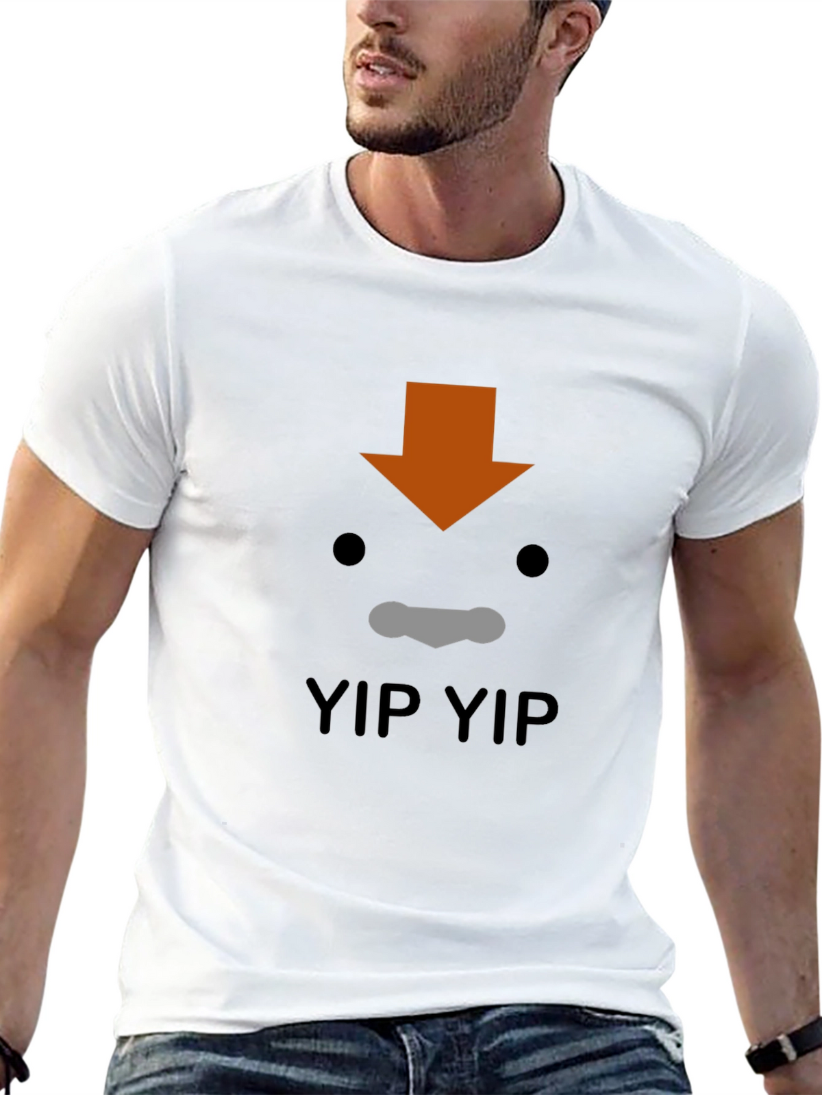 Aang Yip Yip T-Shirt - Avatar Inspired Black Tee