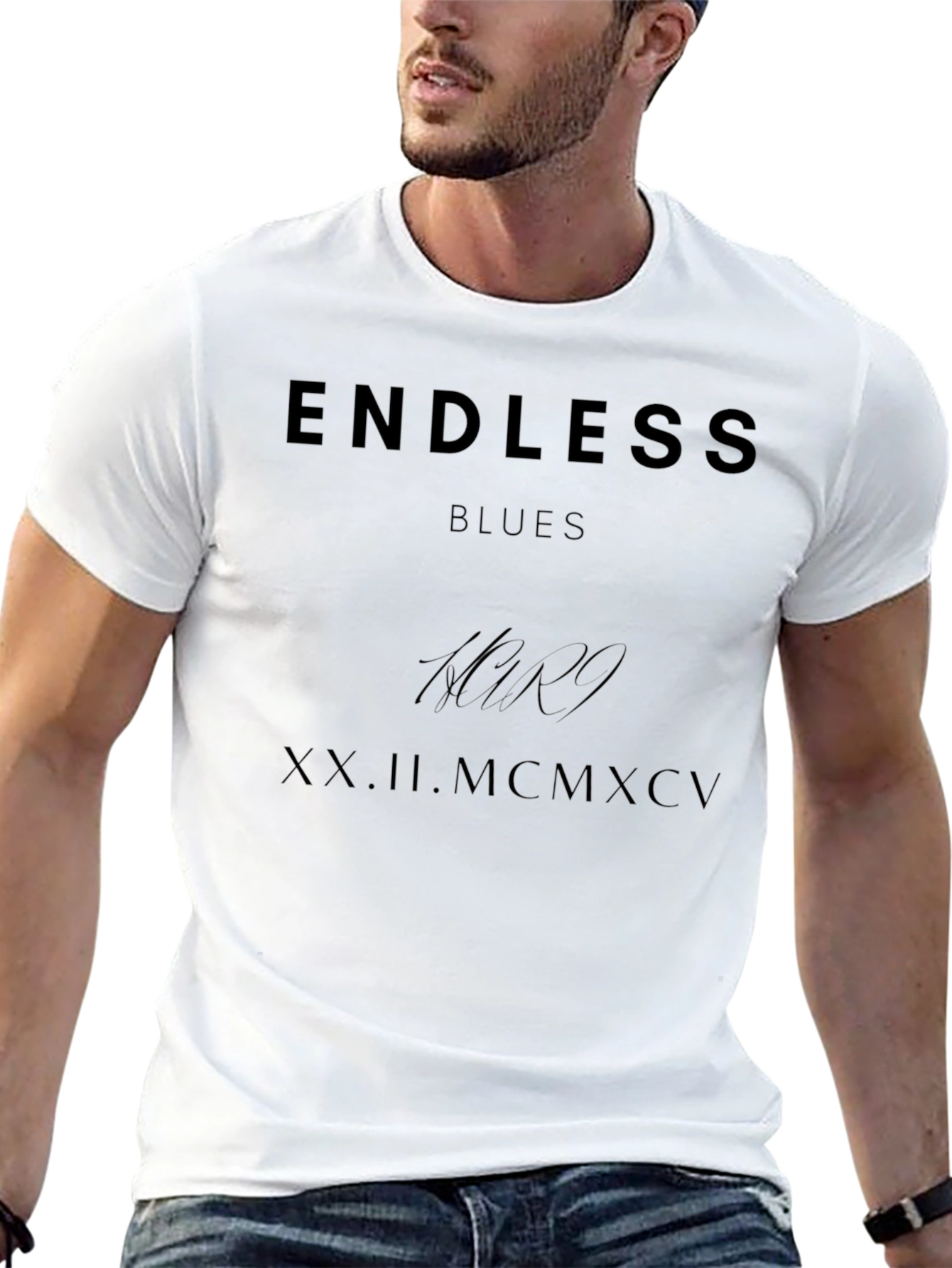 Endless Blues Graphic Print T-Shirt