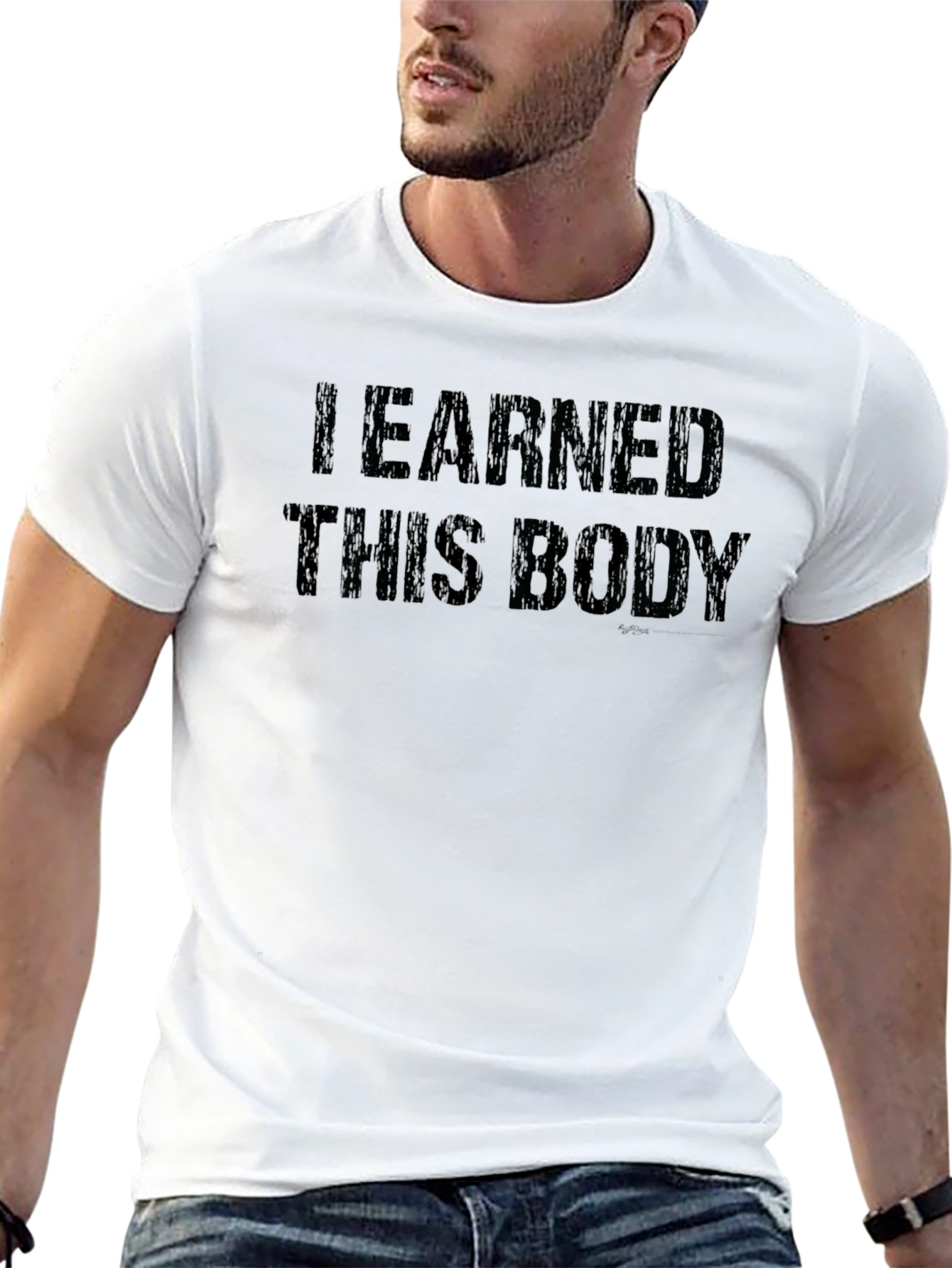 I Earned This Body Black Graphic Tee
