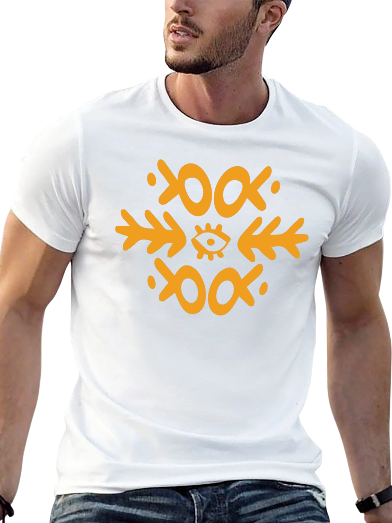 Eye Symbol Graphic Tee - Black