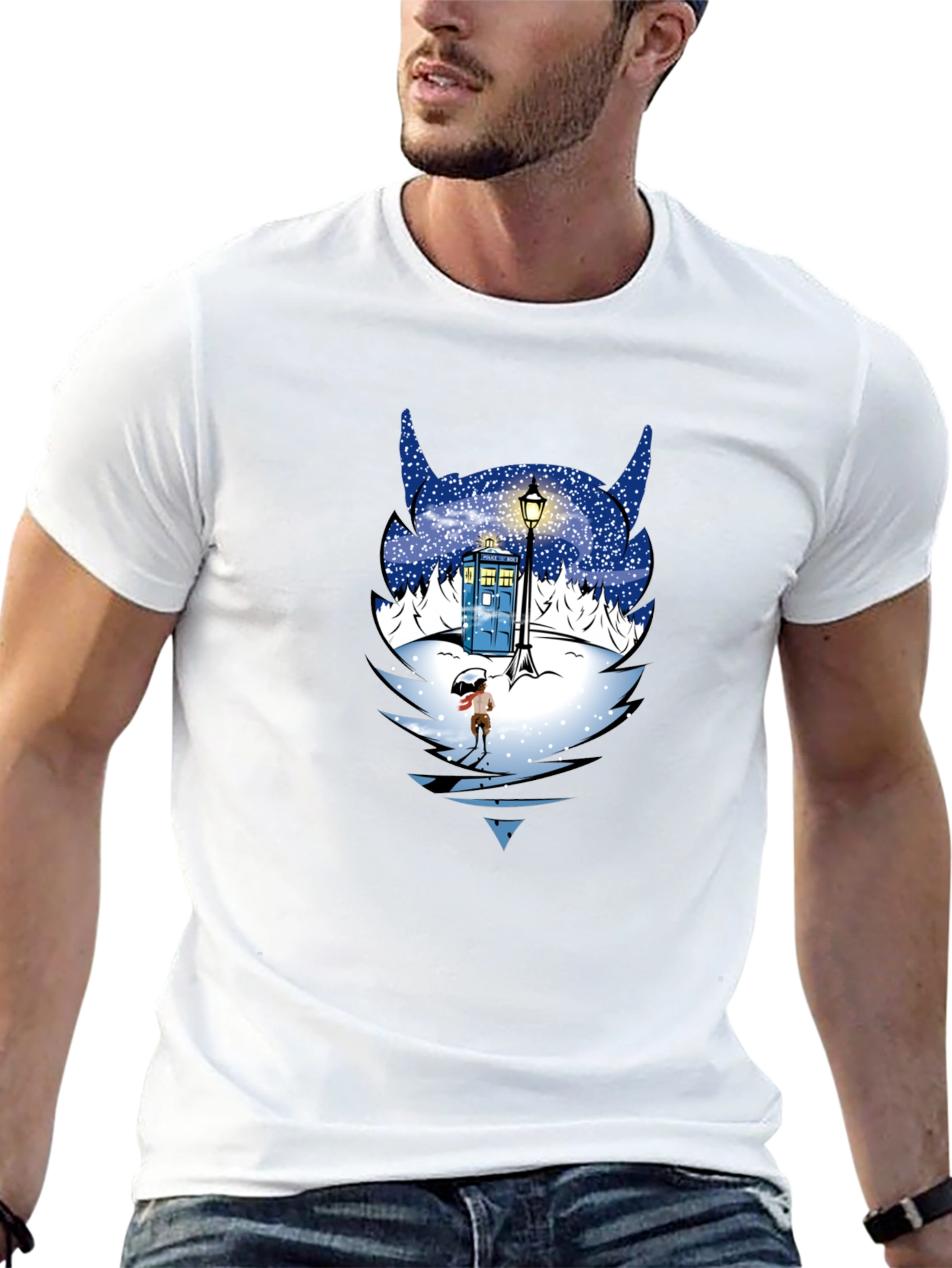 Doctor Who Winter Tardis T-Shirt