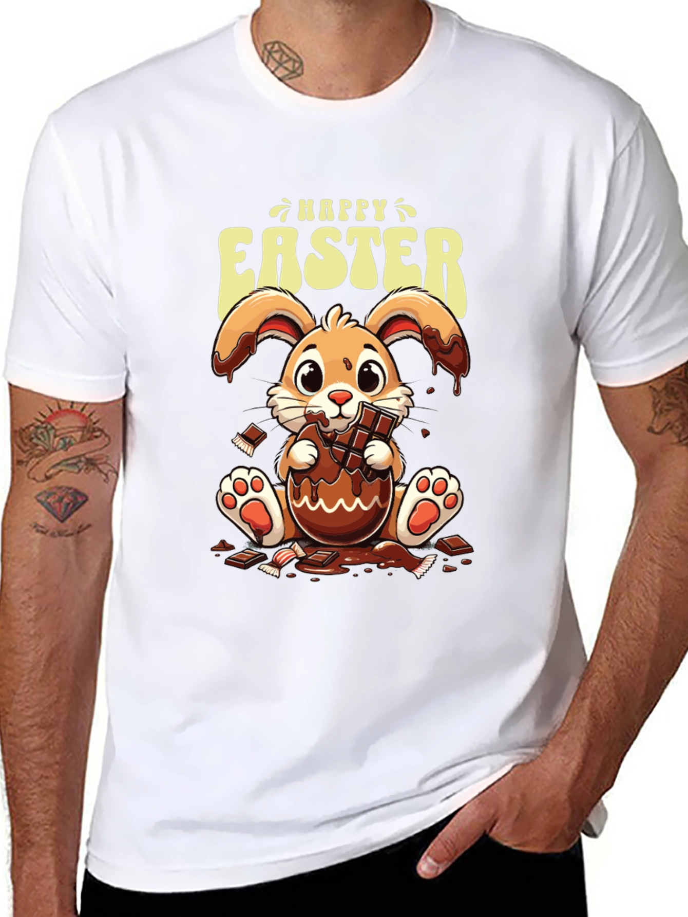 Happy Easter Bunny Chocolate T-Shirt