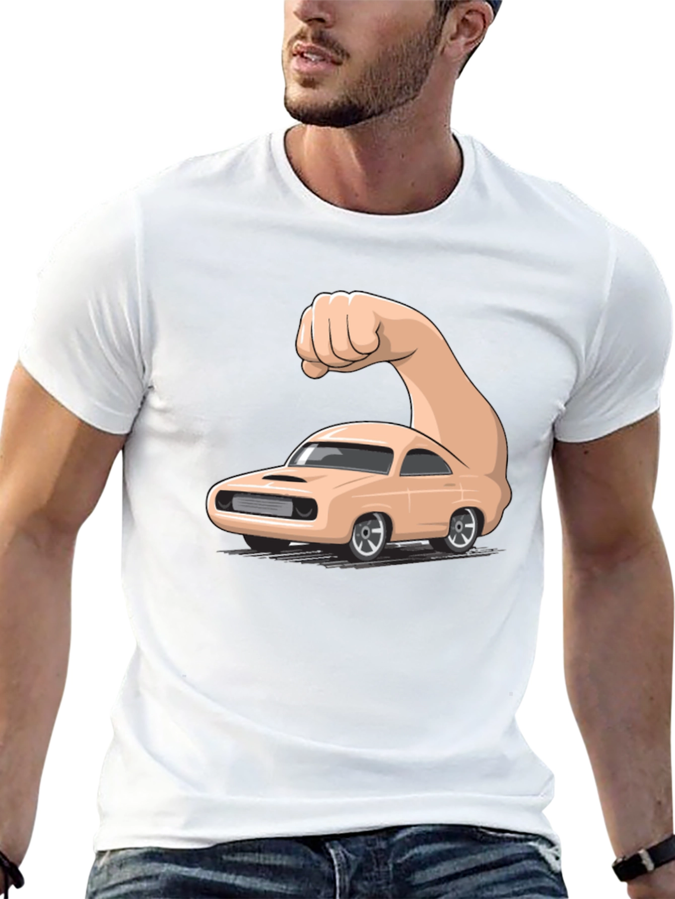 Muscle Car Graphic T-Shirt - Mens Black Tee