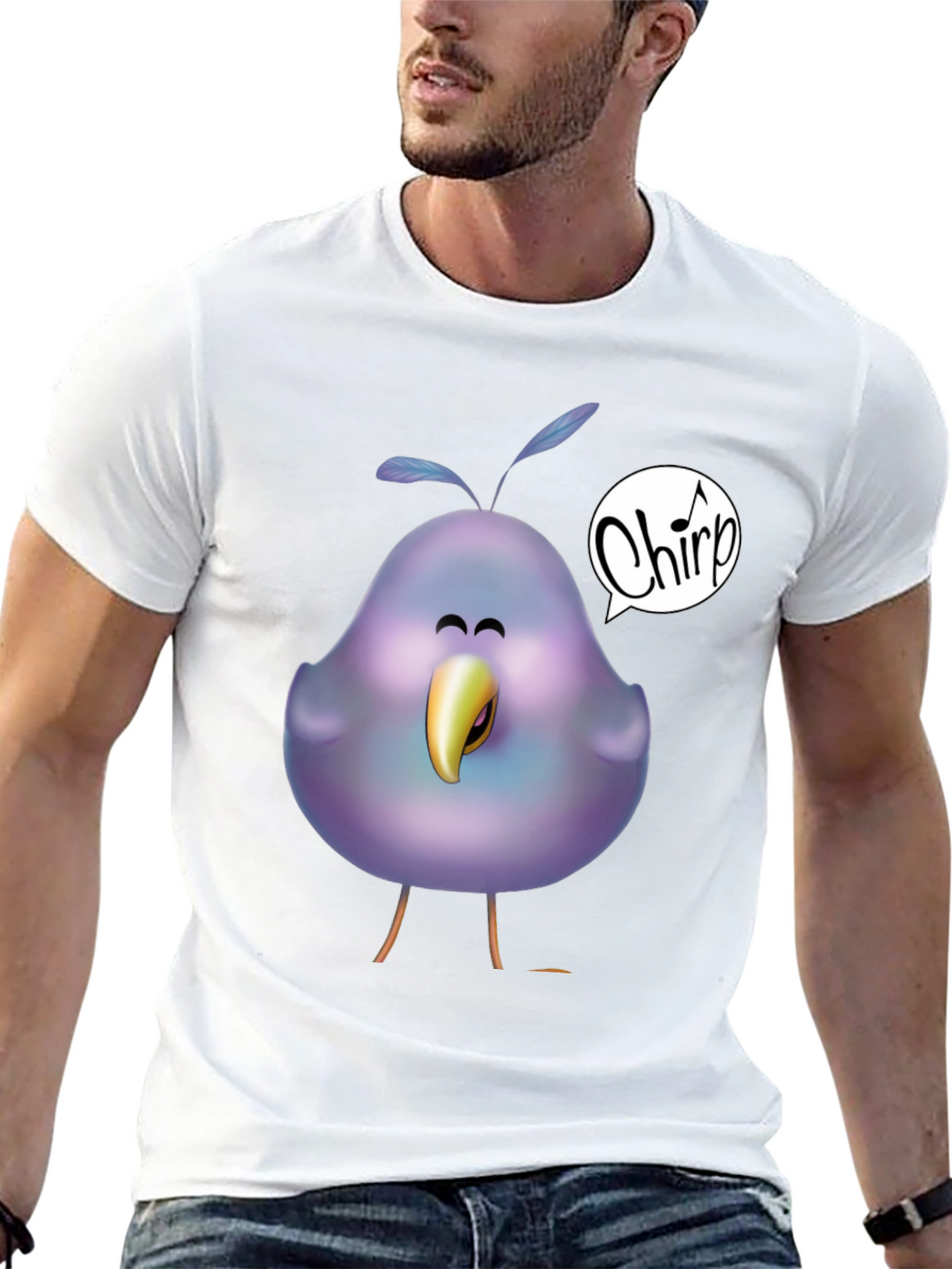 Chirp Bird Graphic T-Shirt - Unisex Soft Cotton Tee