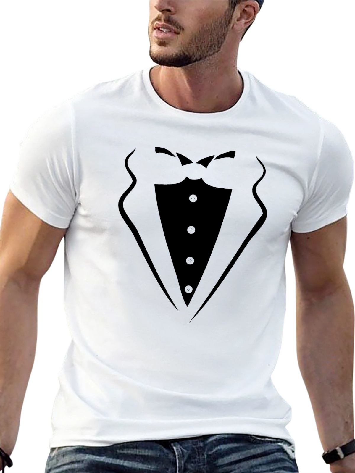 Tuxedo Graphic Tee - Formal Fun!