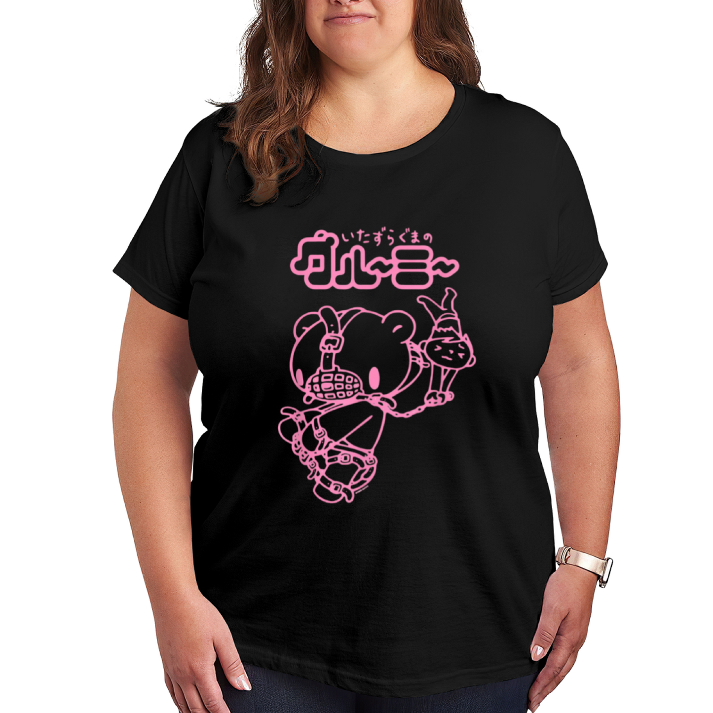 Y2K Pastel Goth Gloomy Bear Plus Size Women Tee
