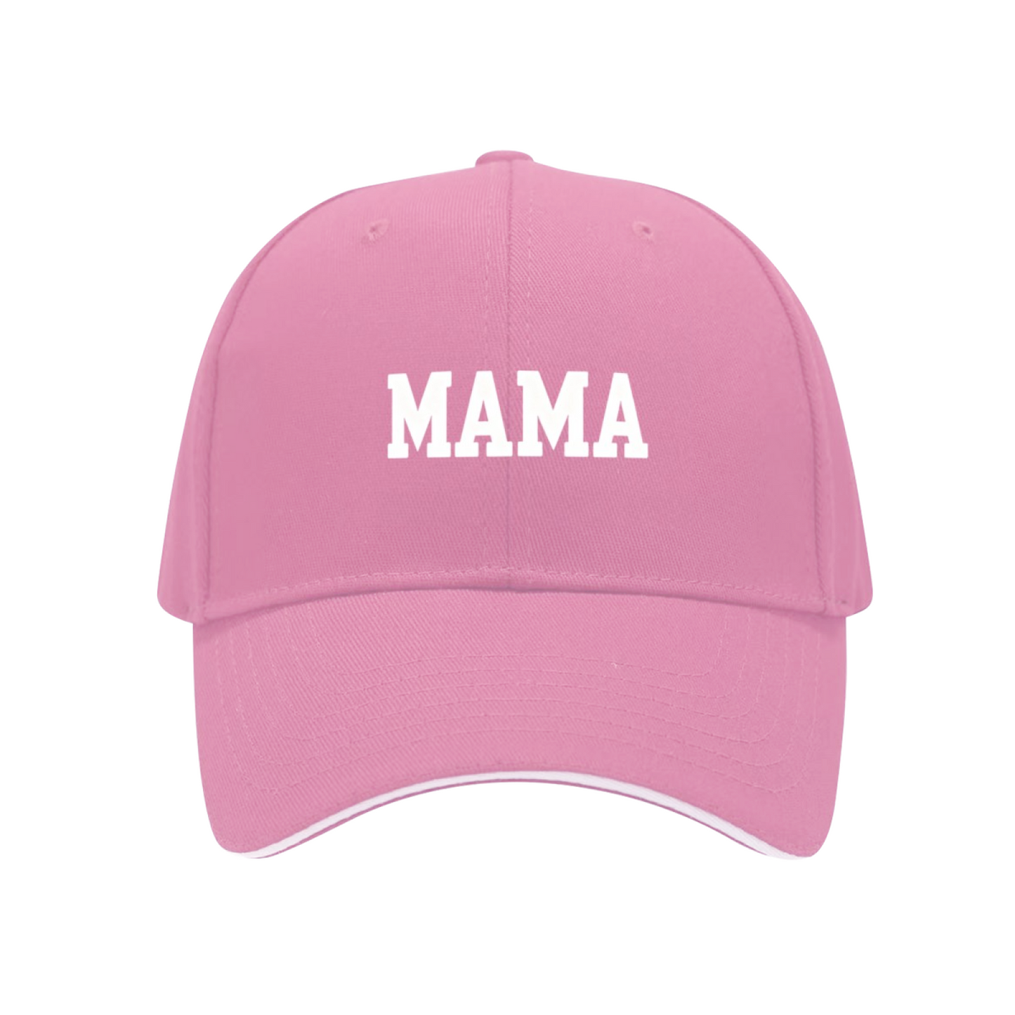Classic Block MAMA Red Sandwich Baseball Cap, Mother¡¯s Day Must-Have Peaked Hat
