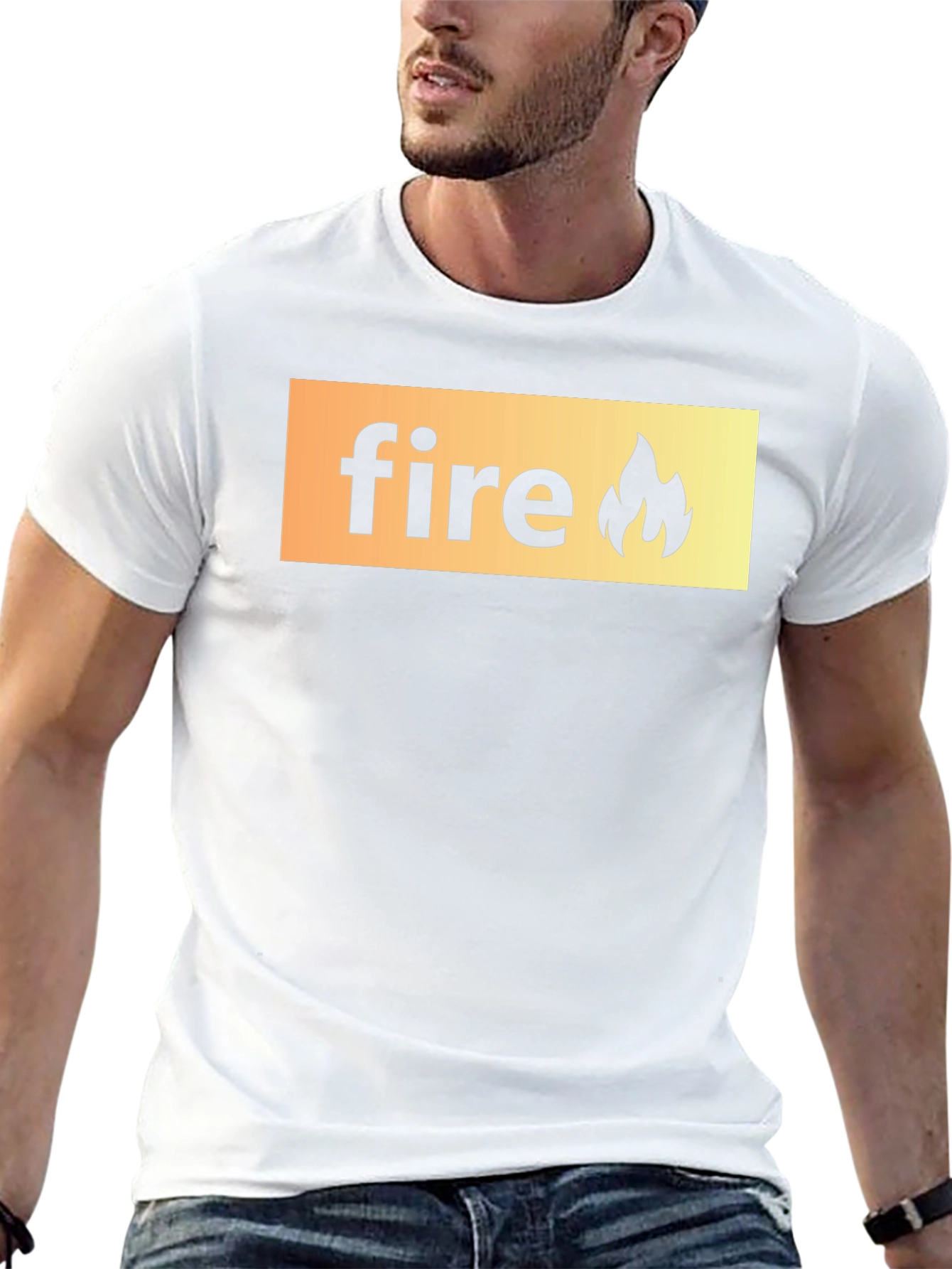 Fire Graphic Black T-Shirt