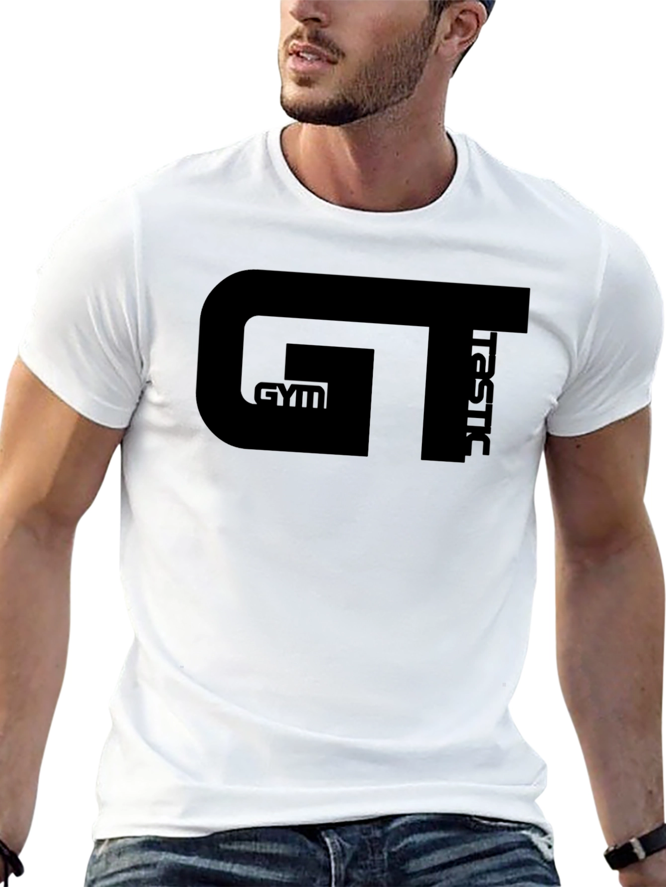 GT Gym T-Shirt - Black Cotton Fitness Tee