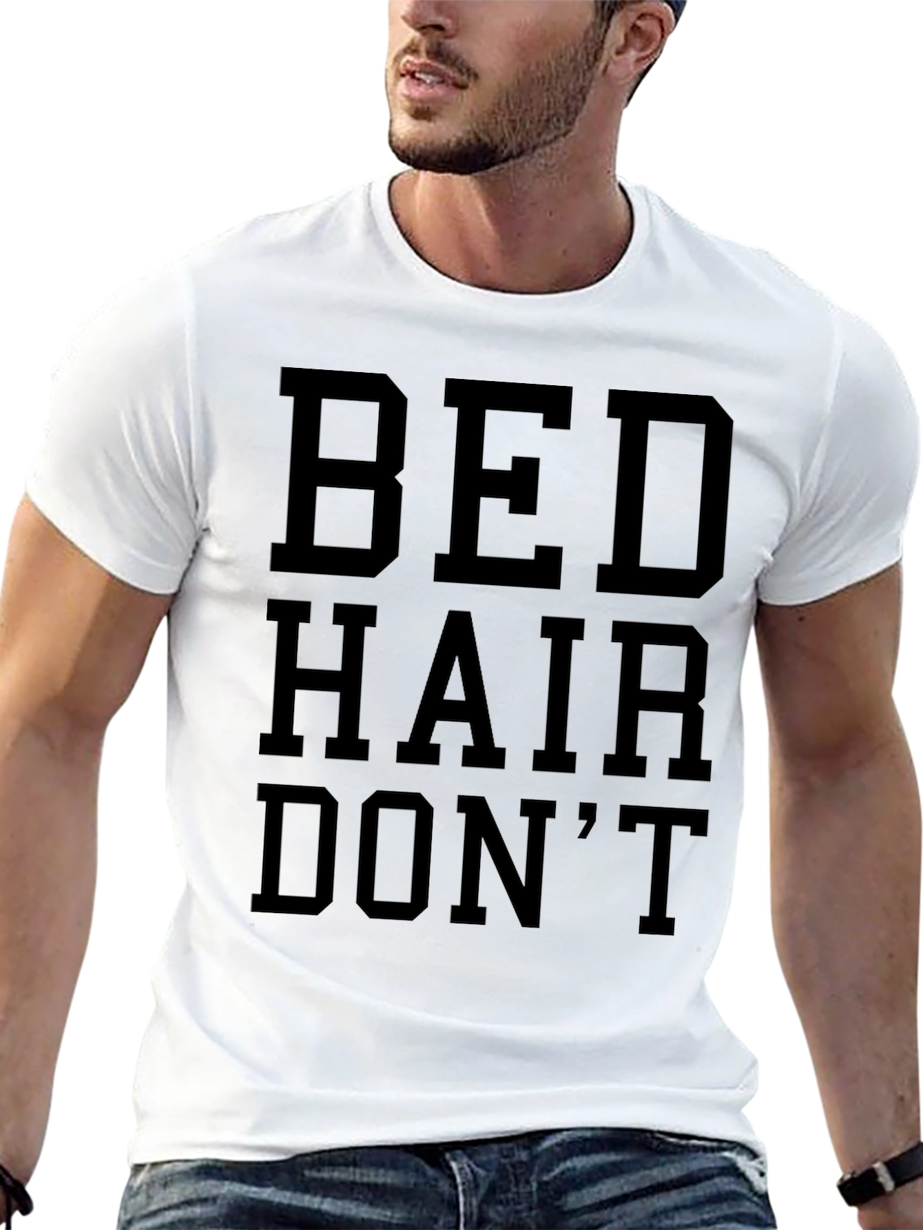 Bed Hair Dont Care Graphic T-Shirt