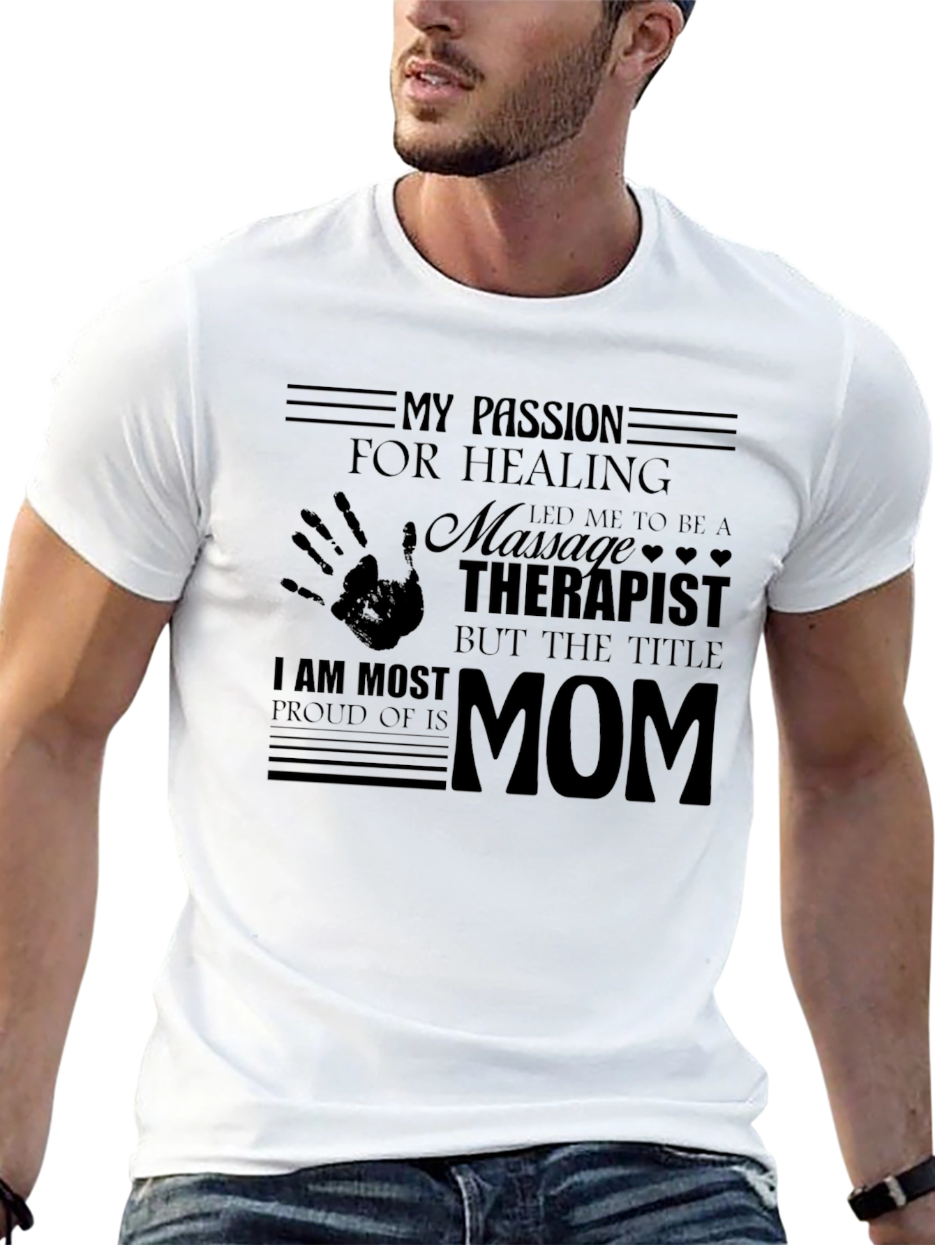 Massage Therapist Mom Graphic T-Shirt
