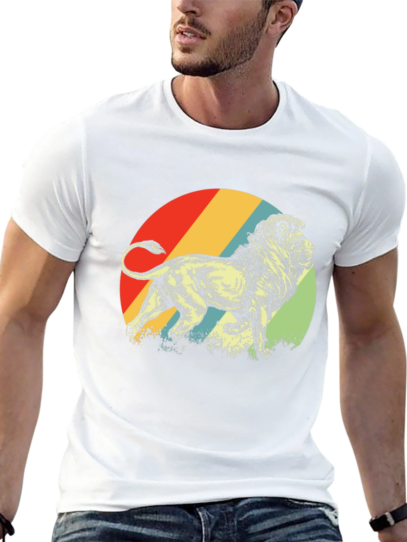 Retro Lion Graphic Tee