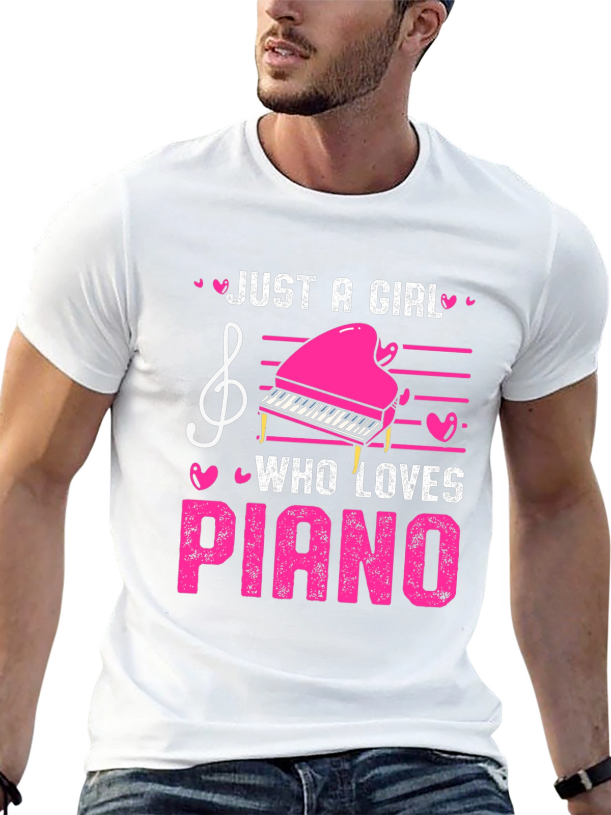 Just A Girl Who Loves Piano T-Shirt