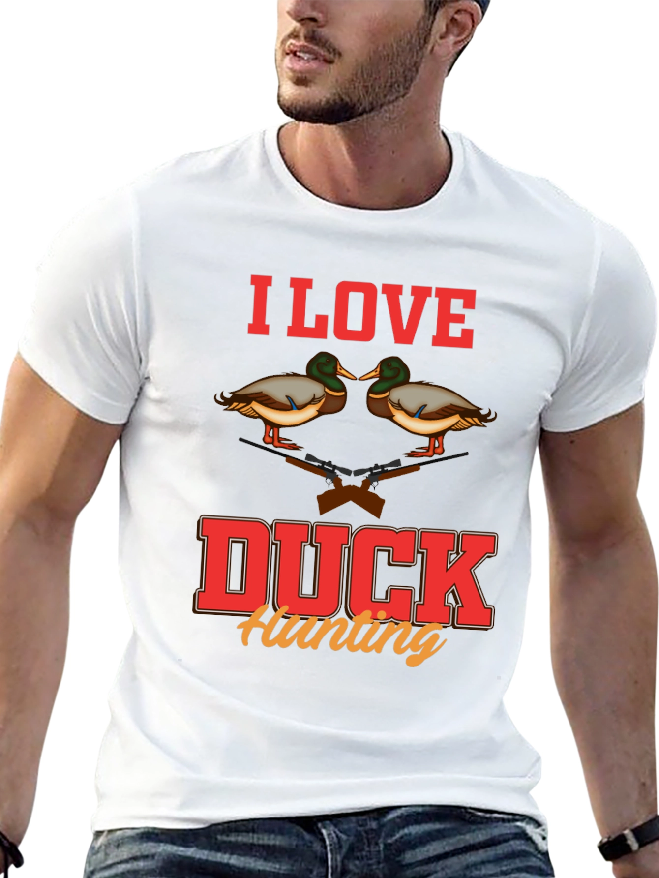 I Love Duck Hunting Graphic T-Shirt