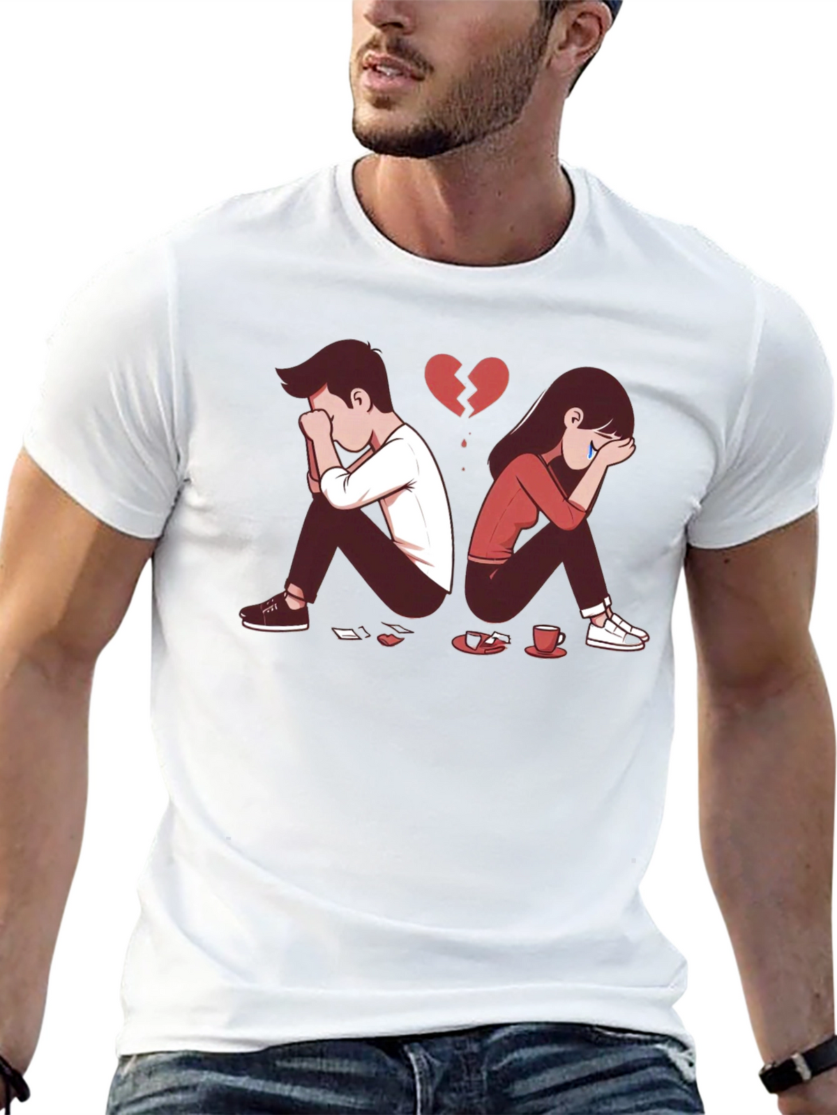Broken Heart Graphic T-Shirt