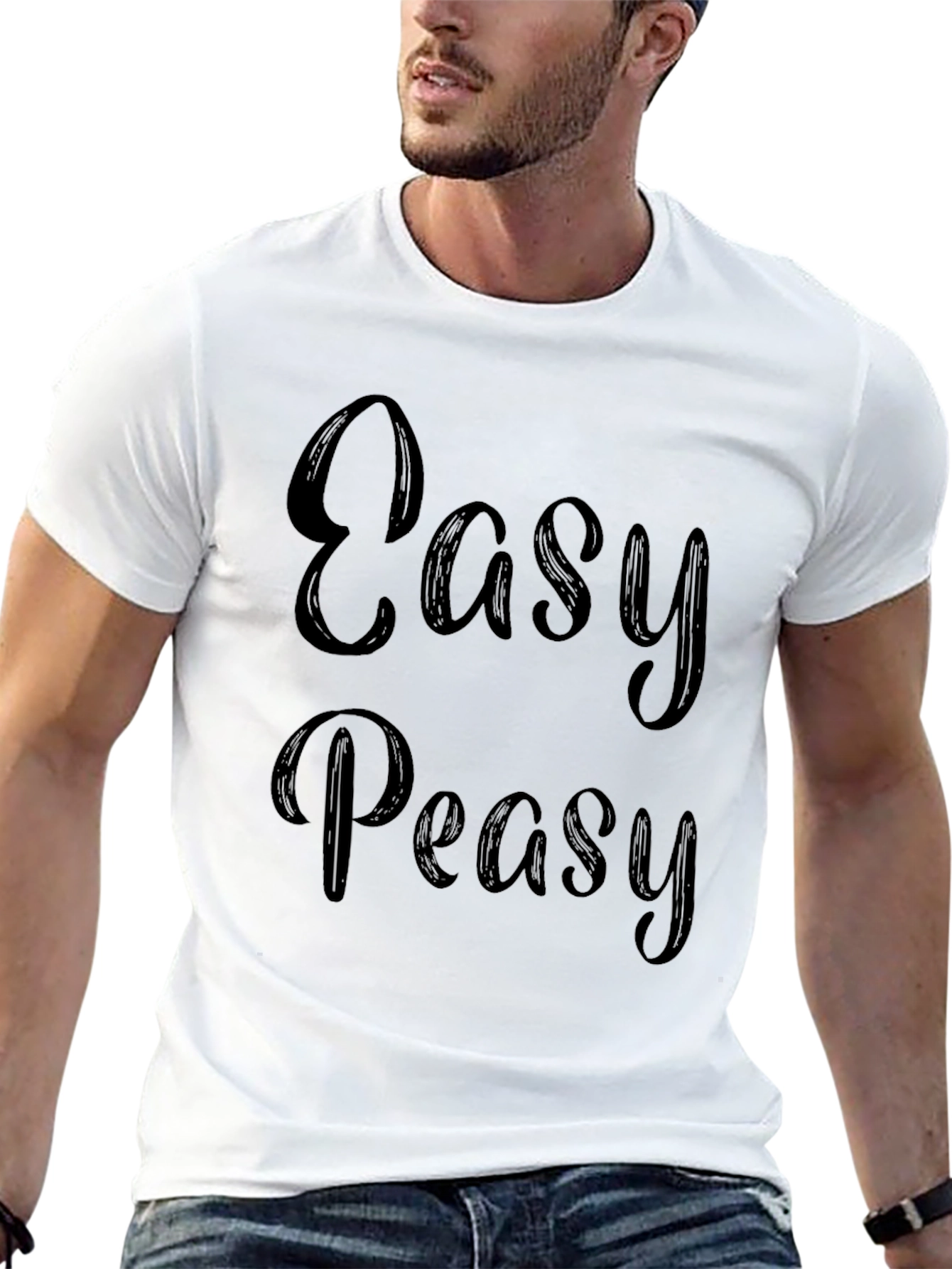 Easy Peasy Graphic T-Shirt - Black