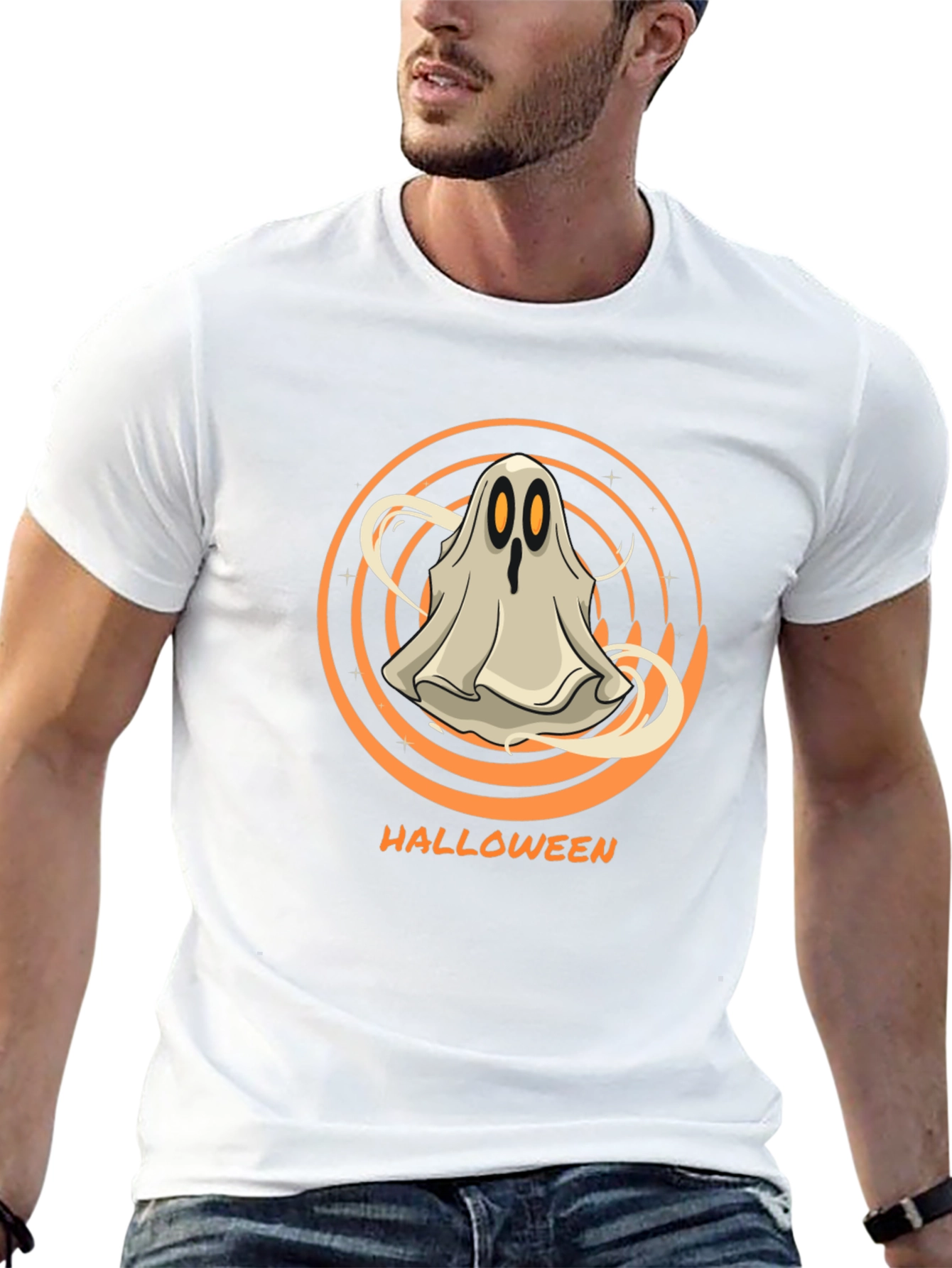 Halloween Ghost T-Shirt - Spooky Season Apparel