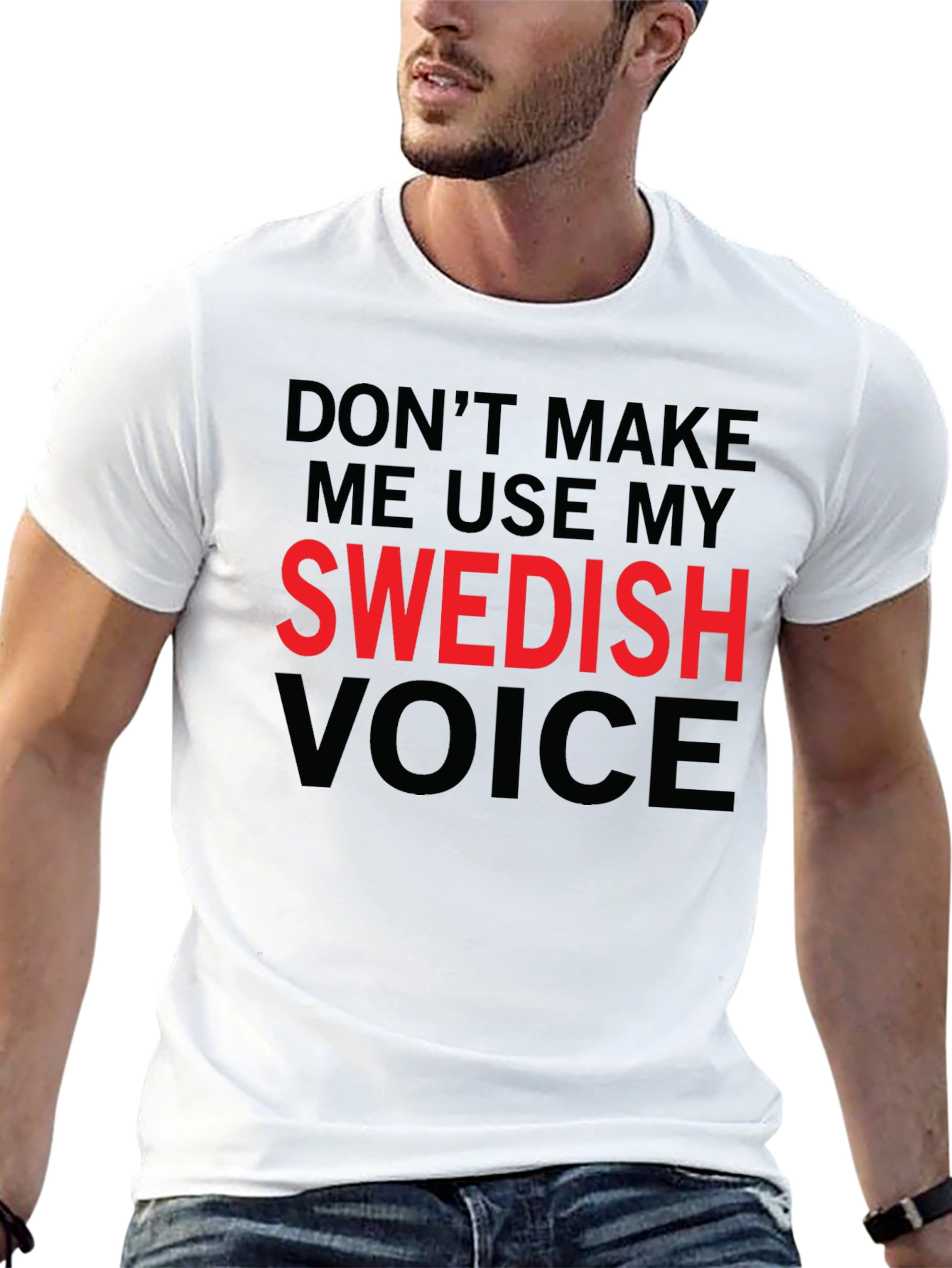 Swedish Voice Mens Black T-Shirt