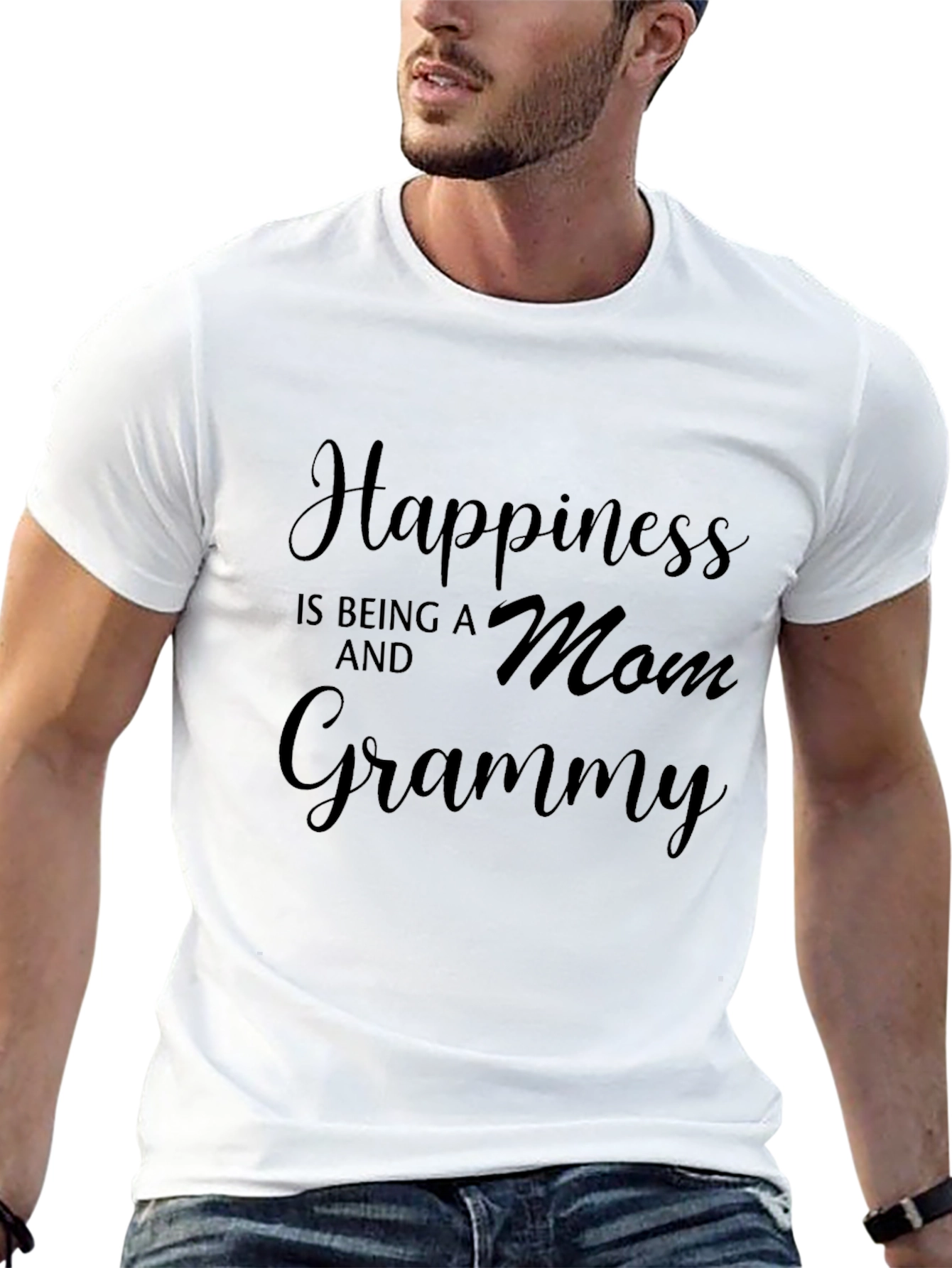 Happiness is Being a Mom and Grammy T-Shirt