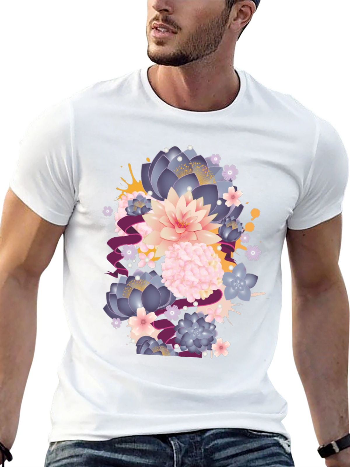 Floral Graphic T-Shirt - Stylish Comfort