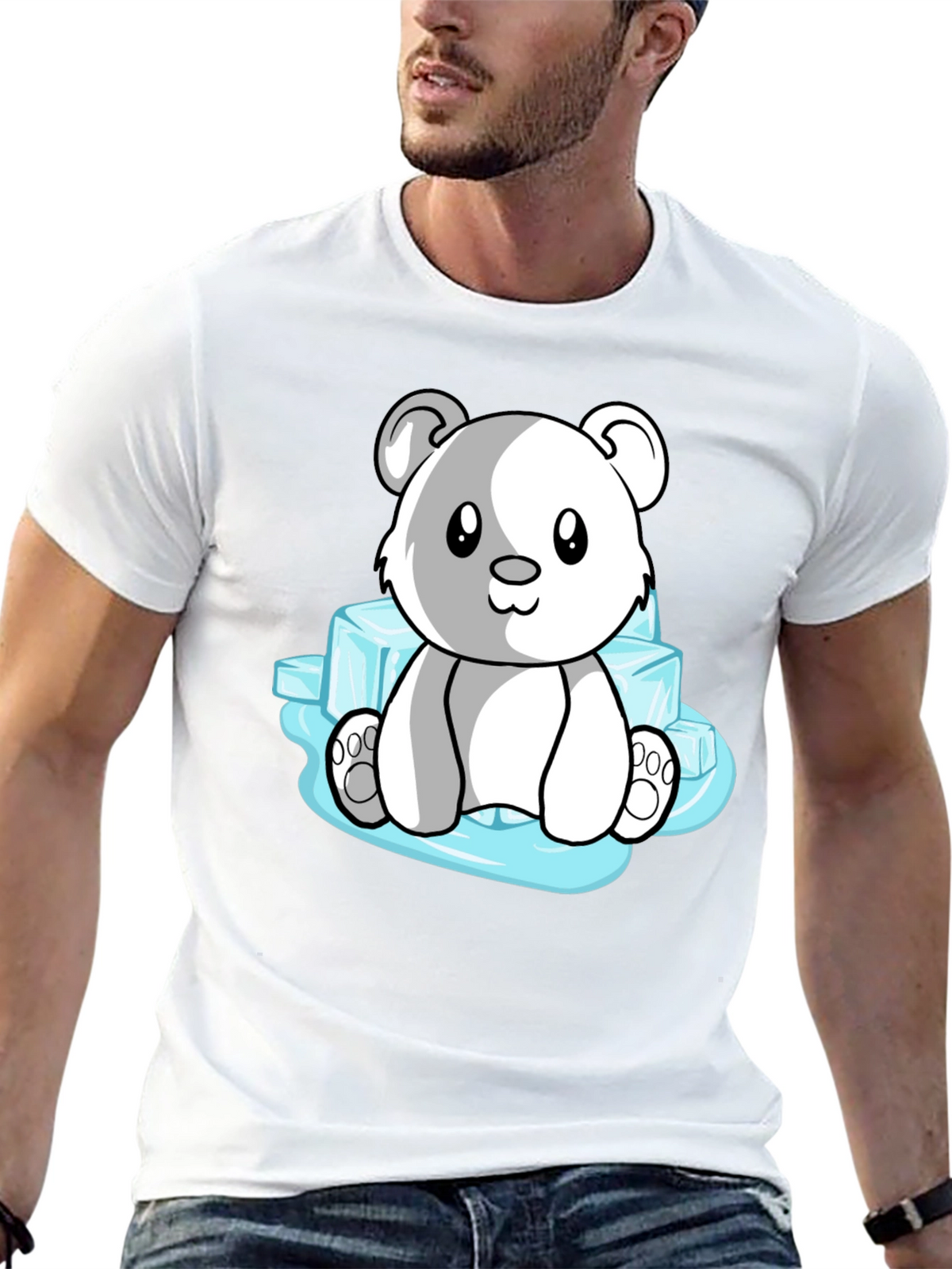 Cute Polar Bear on Ice T-Shirt