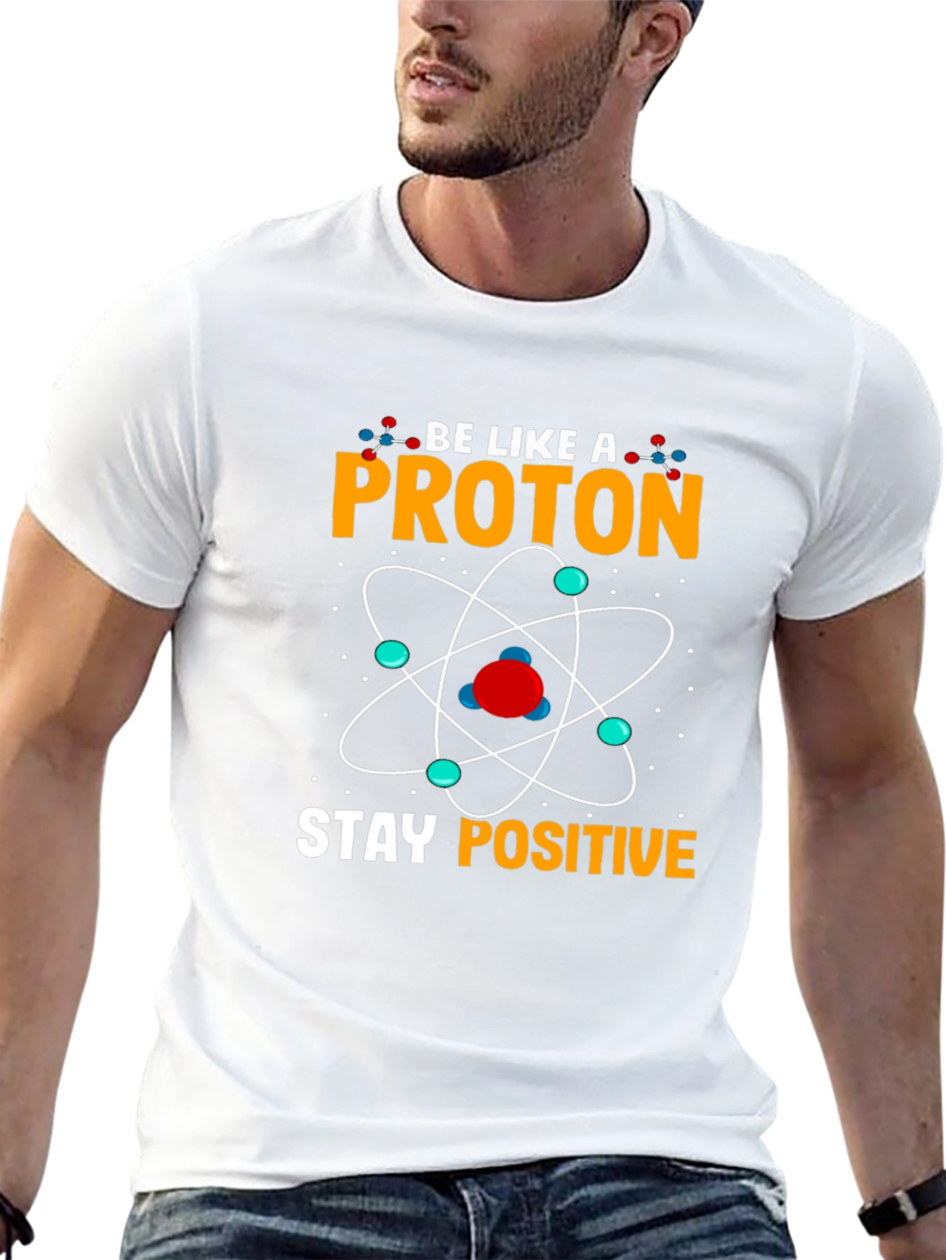 Stay Positive Proton Graphic T-Shirt