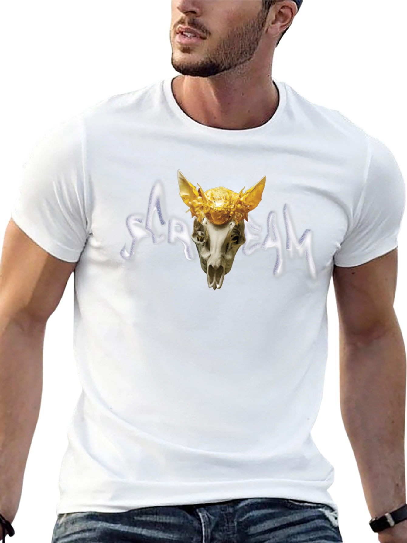 Scream Skull T-Shirt - Unique Graphic Tee
