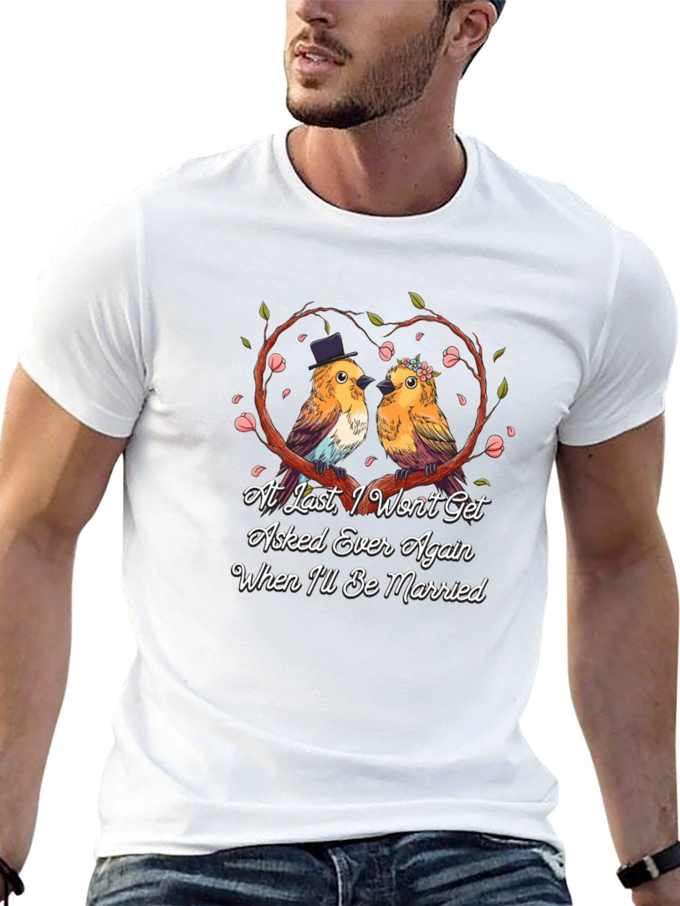 Funny Wedding Birds T-Shirt