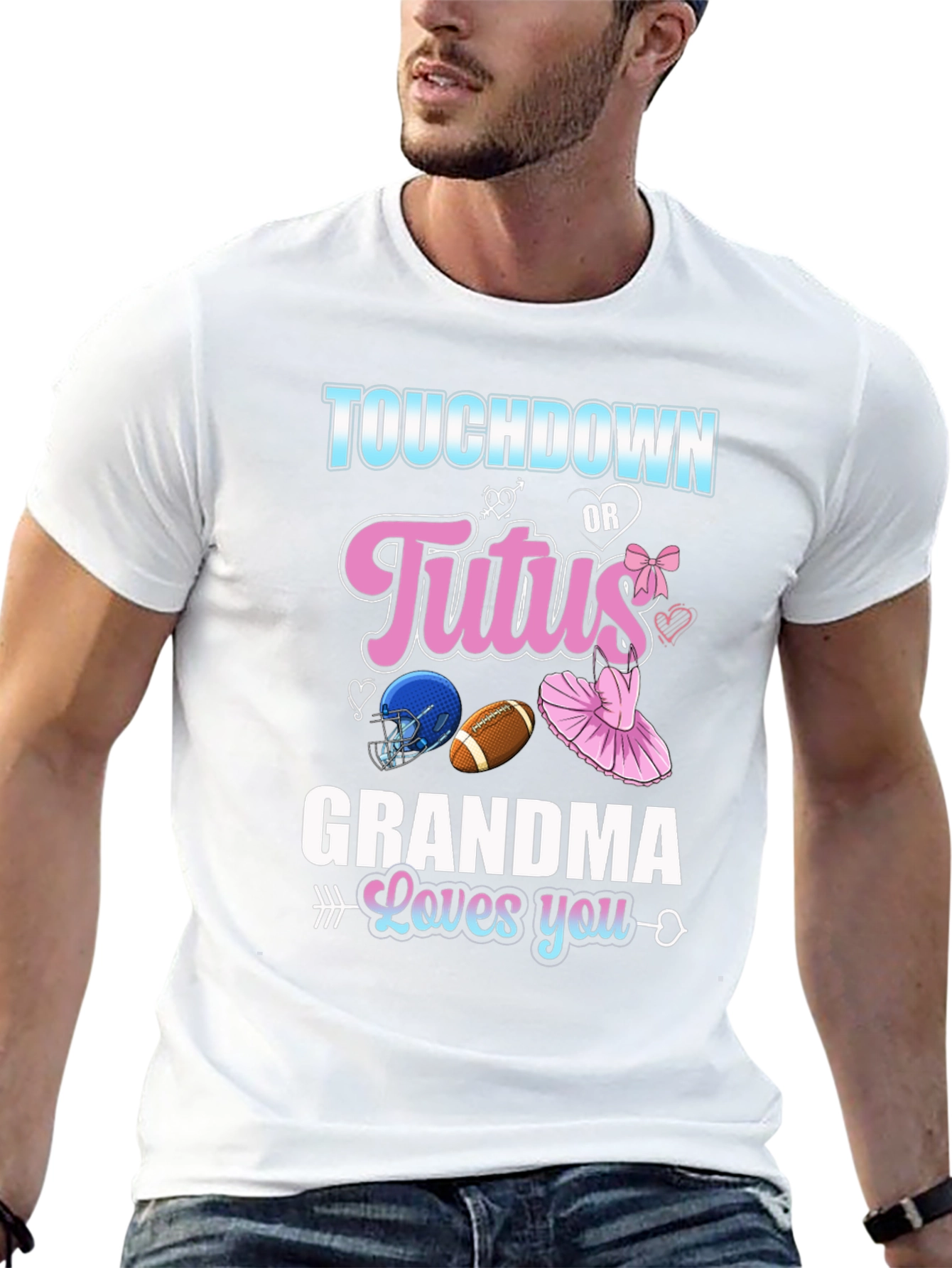 Touchdown or Tutus Grandma T-Shirt