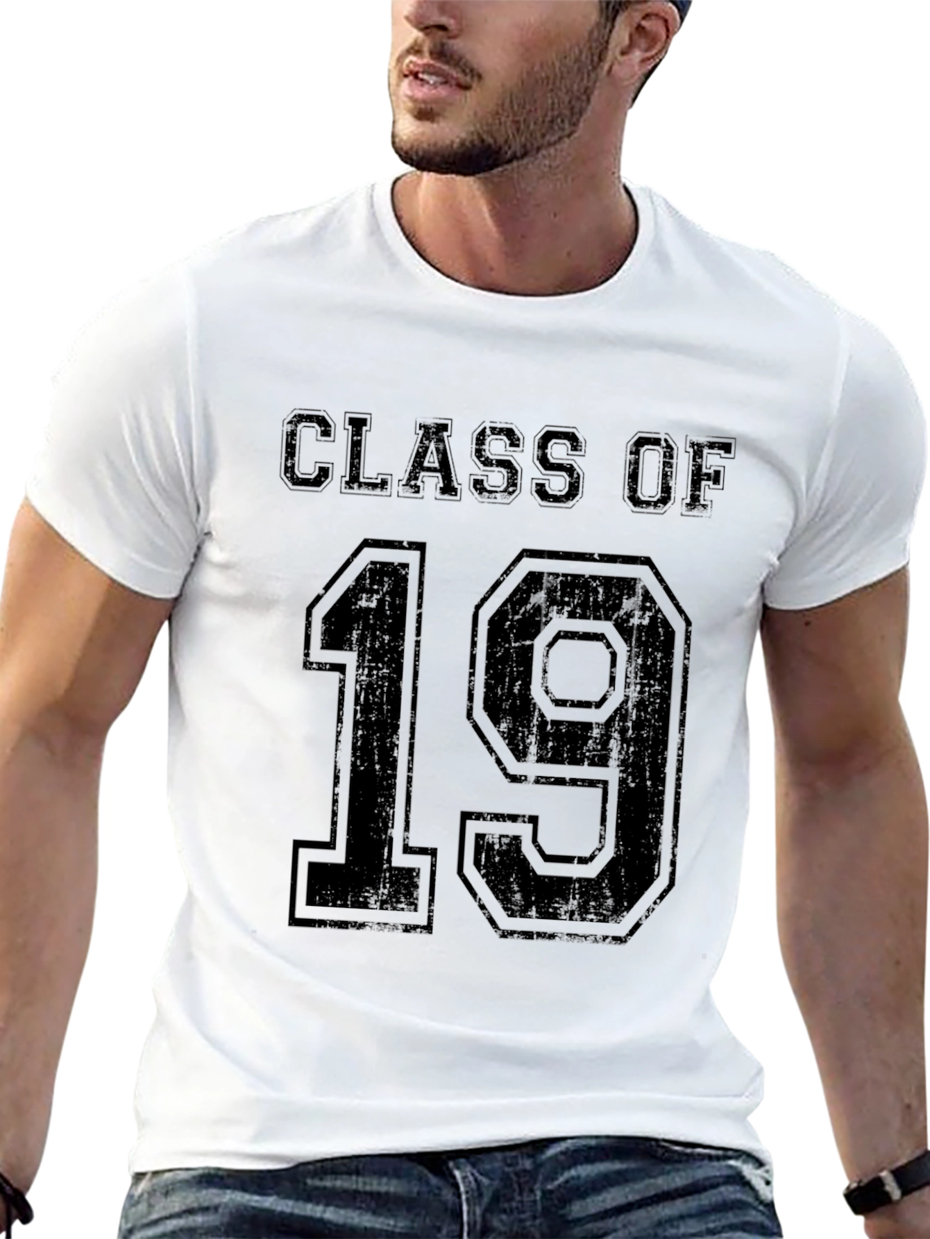 Class of 19 T-Shirt - Black Crew Neck Tee