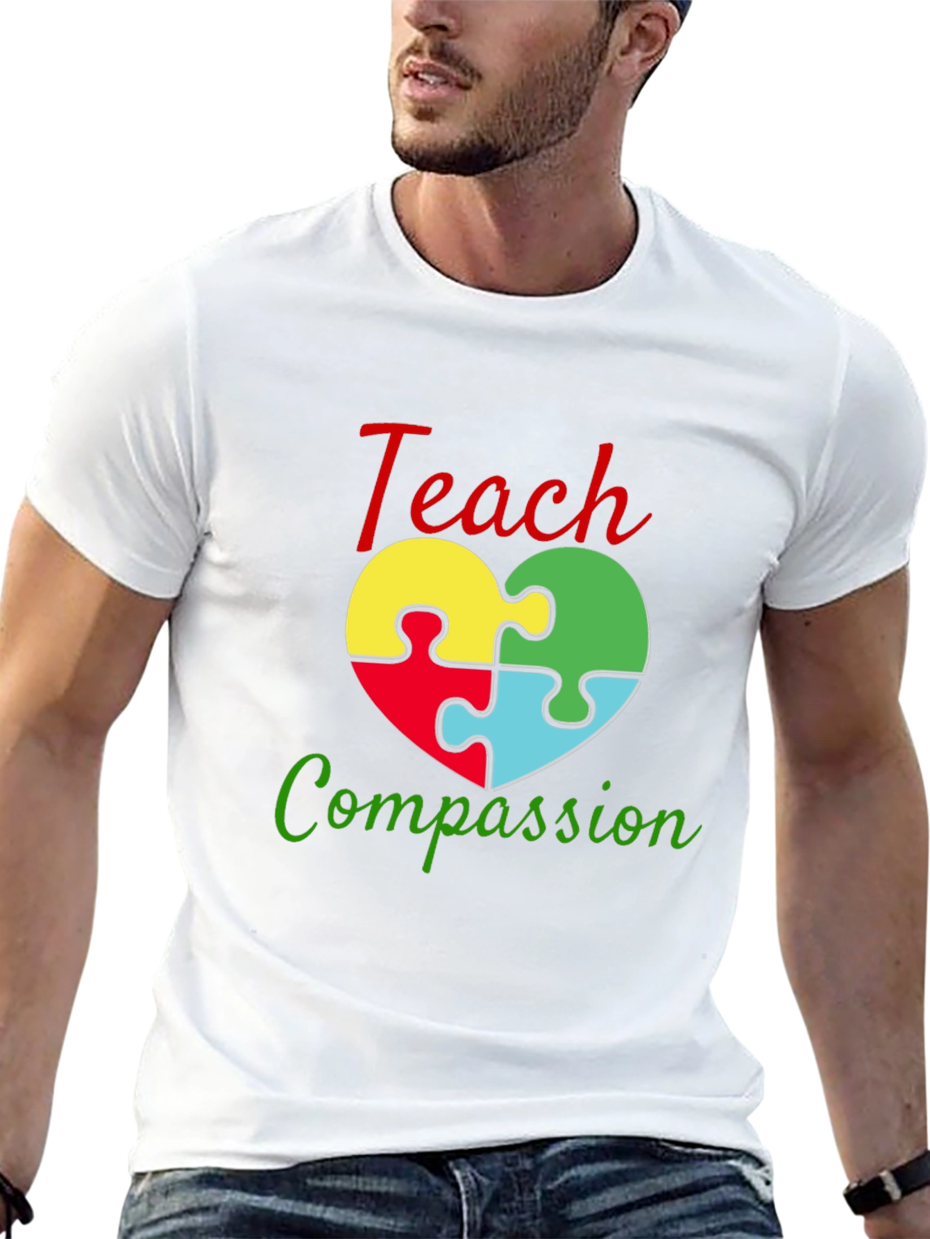 Teach Compassion Autism Awareness T-Shirt