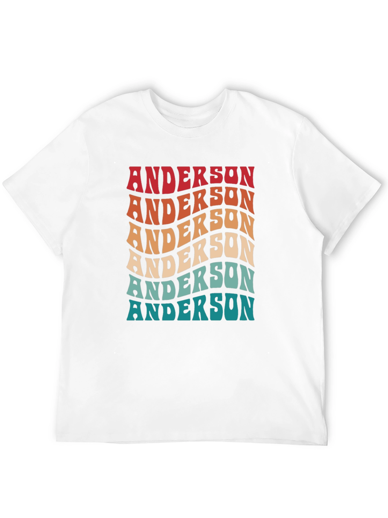 Retro Anderson T-Shirt Custom Last Name Family Tee