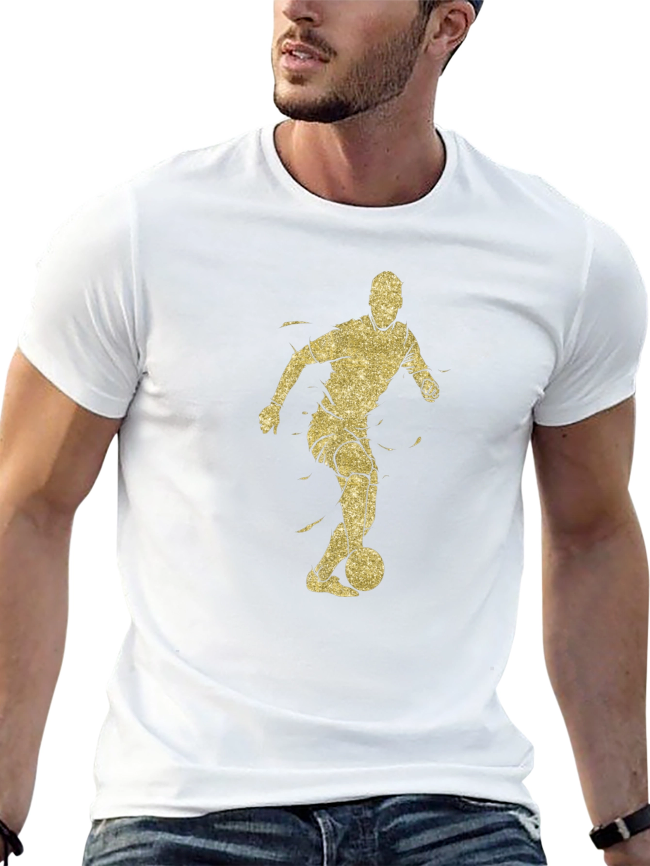 Soccer Player Graphic T-Shirt