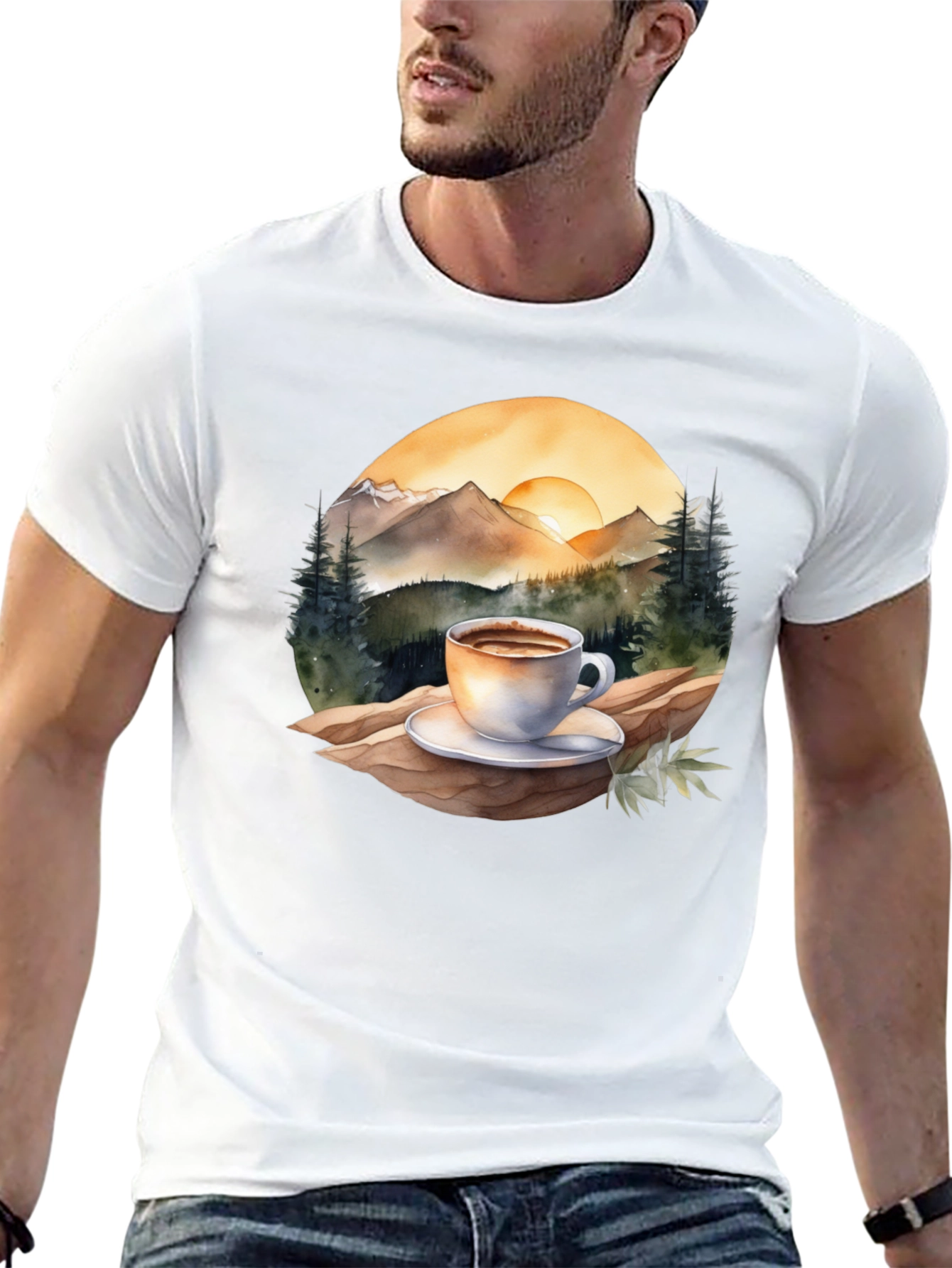 Mountain Coffee Graphic Tee