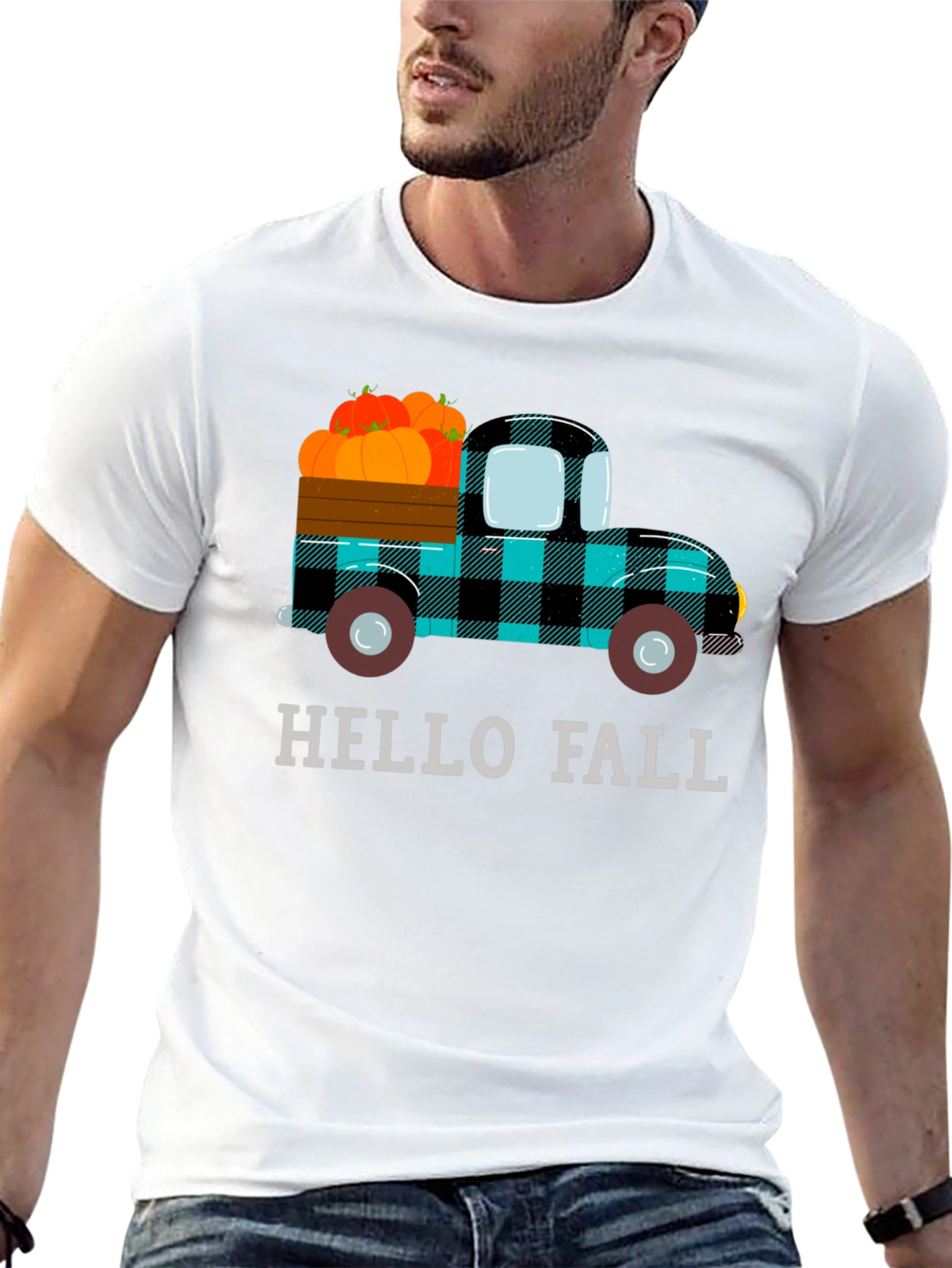 Hello Fall Pumpkin Truck Tee